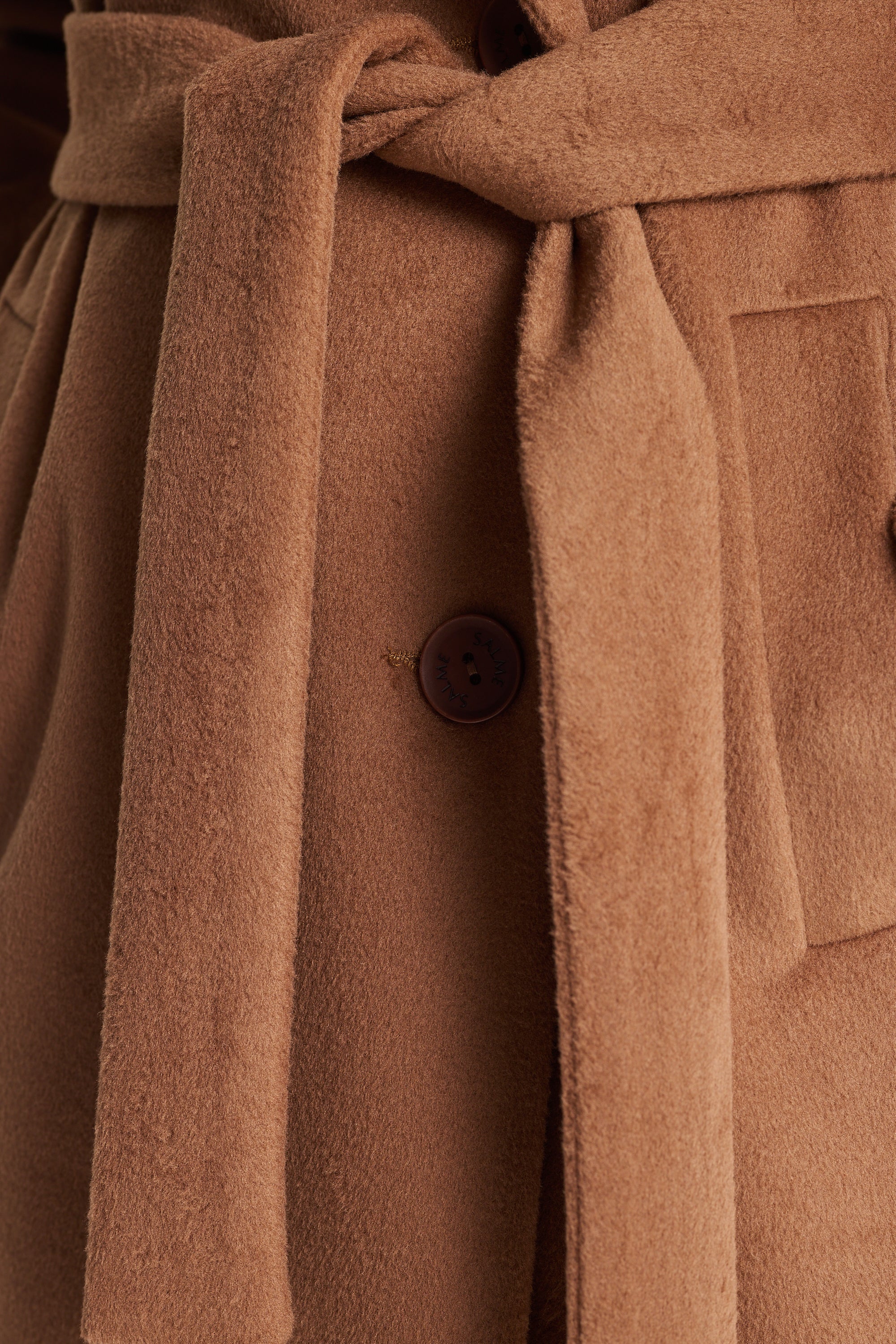 VERONA maxi camel coat