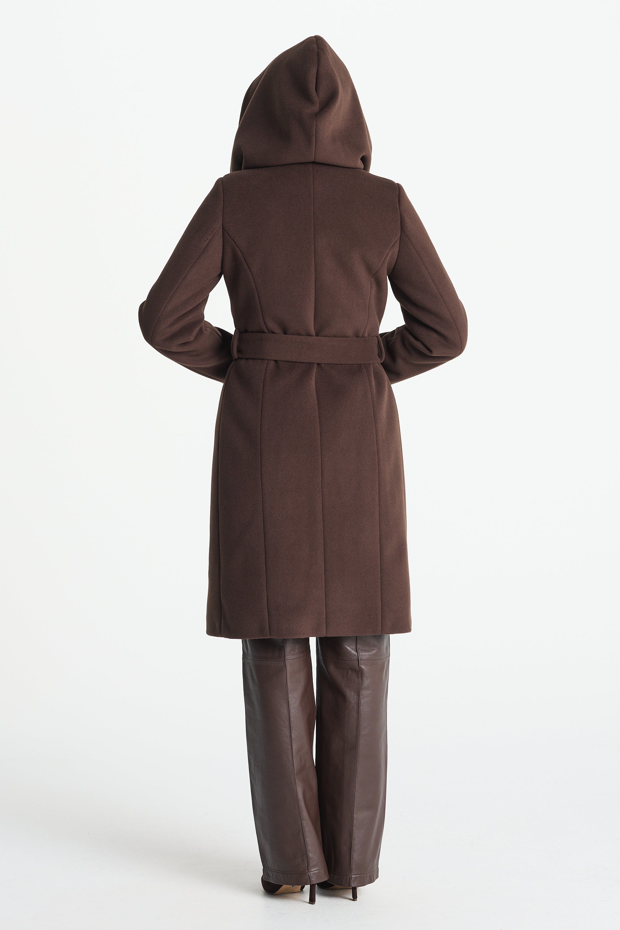 NOELIA midi coat chocolate