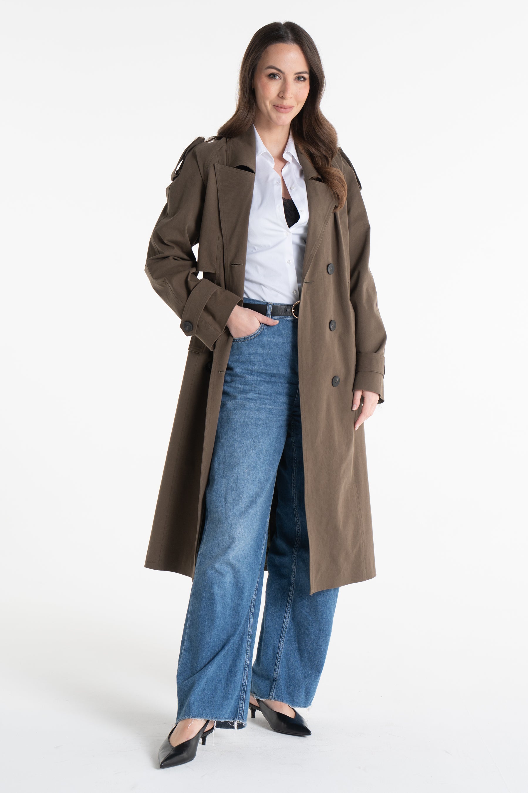 Trencz AMANDA oliwkowy 2.0