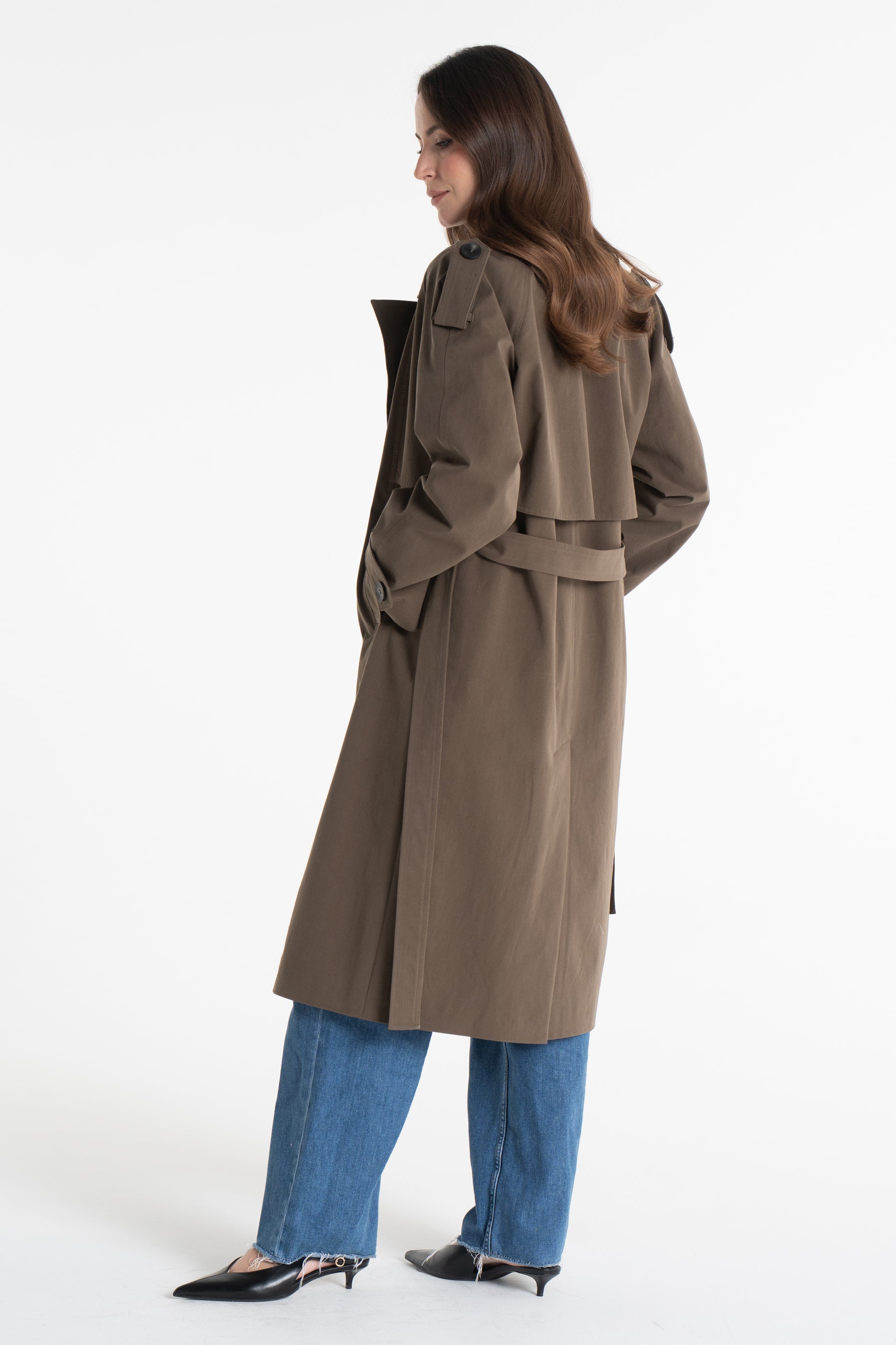 Trencz AMANDA oliwkowy 2.0