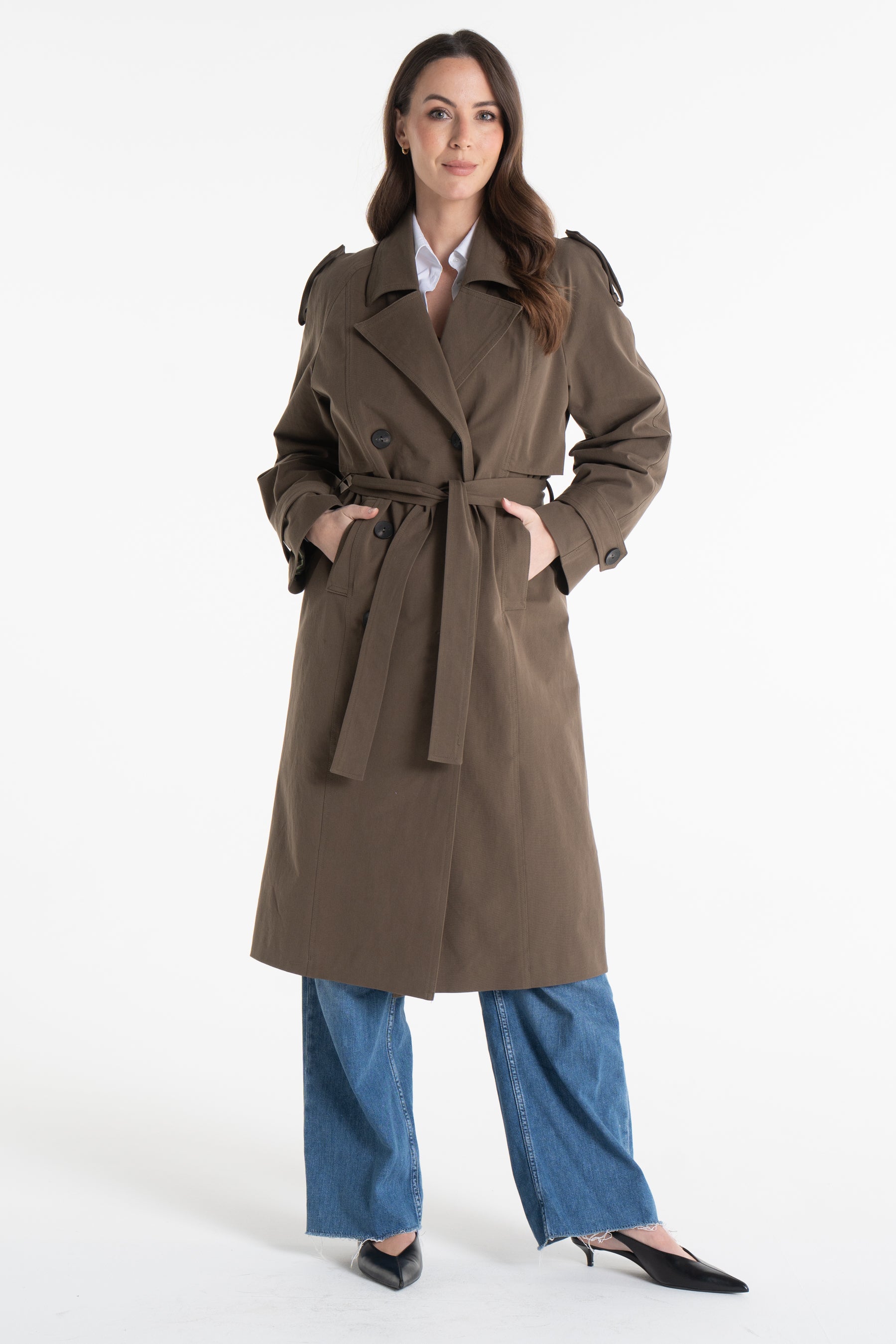 Trencz AMANDA oliwkowy 2.0