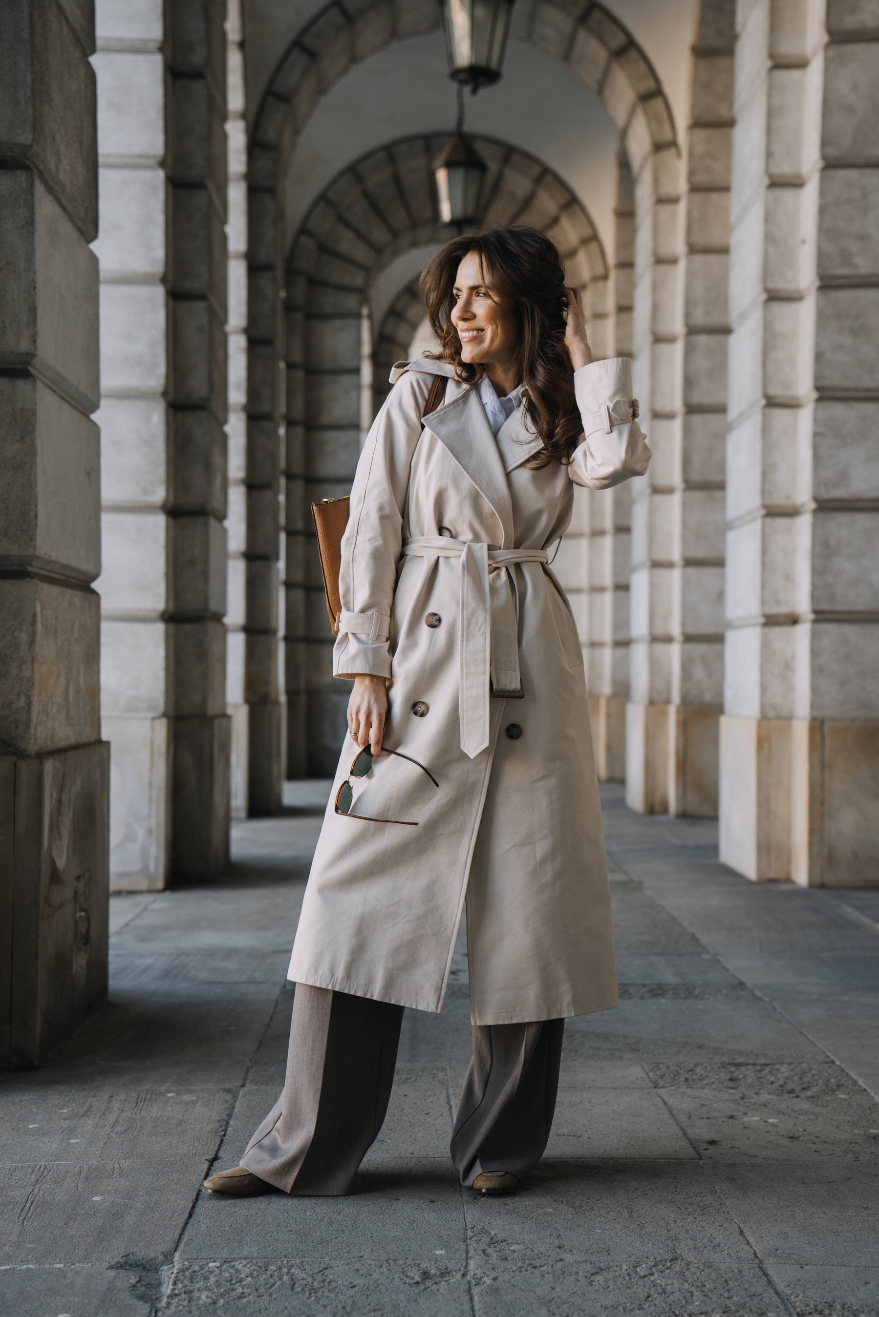 Trencz ADRIANNA maxi latte