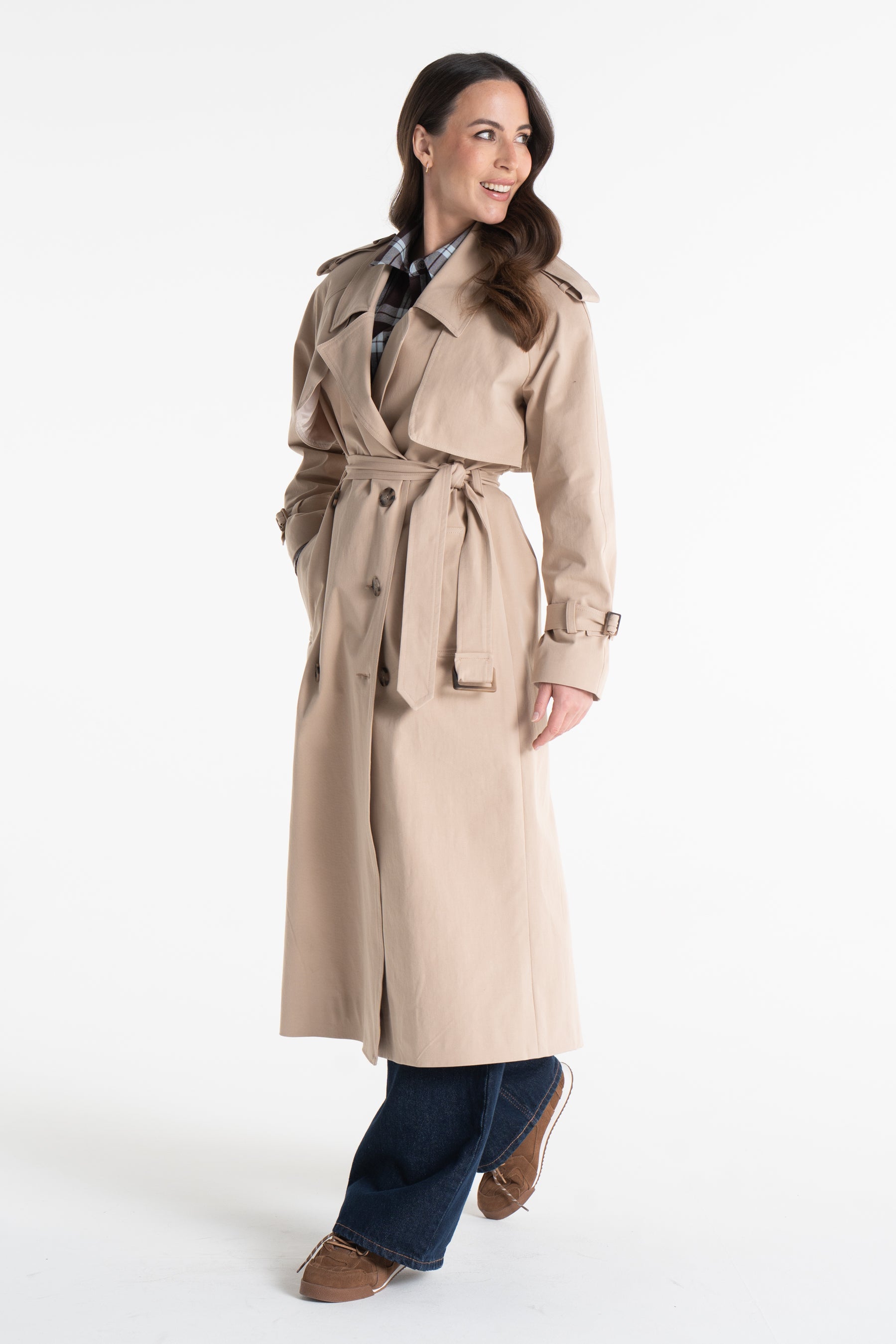 Trencz CYNTIA beżowy