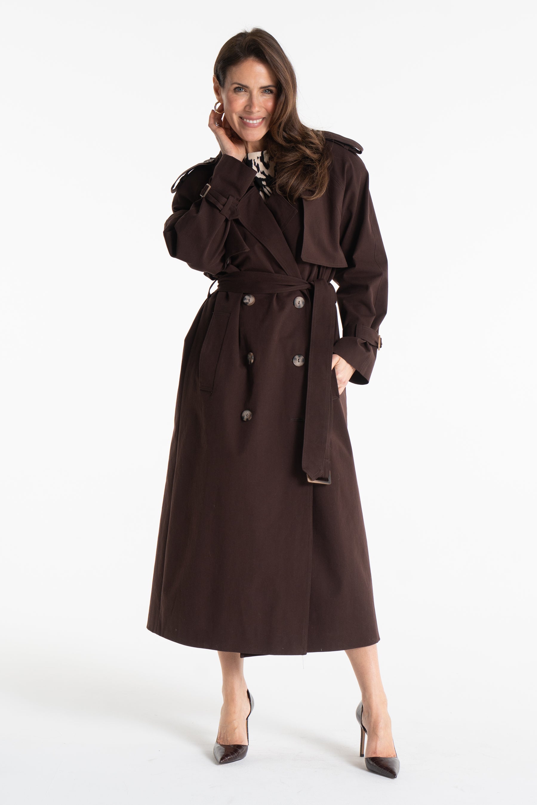 Trencz CYNTIA ciemna czekolada