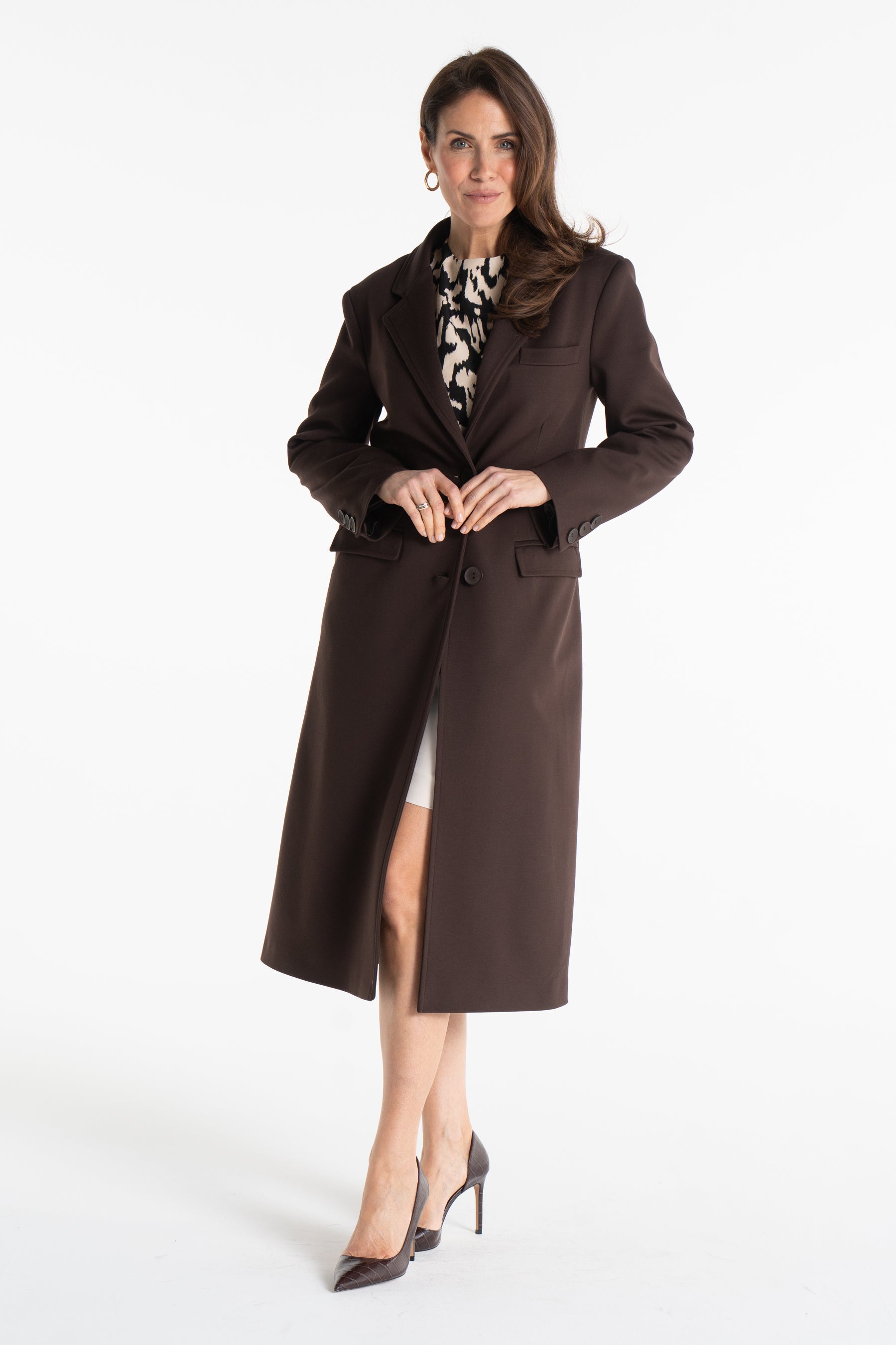 Płaszcz ARIANA czekoladowy