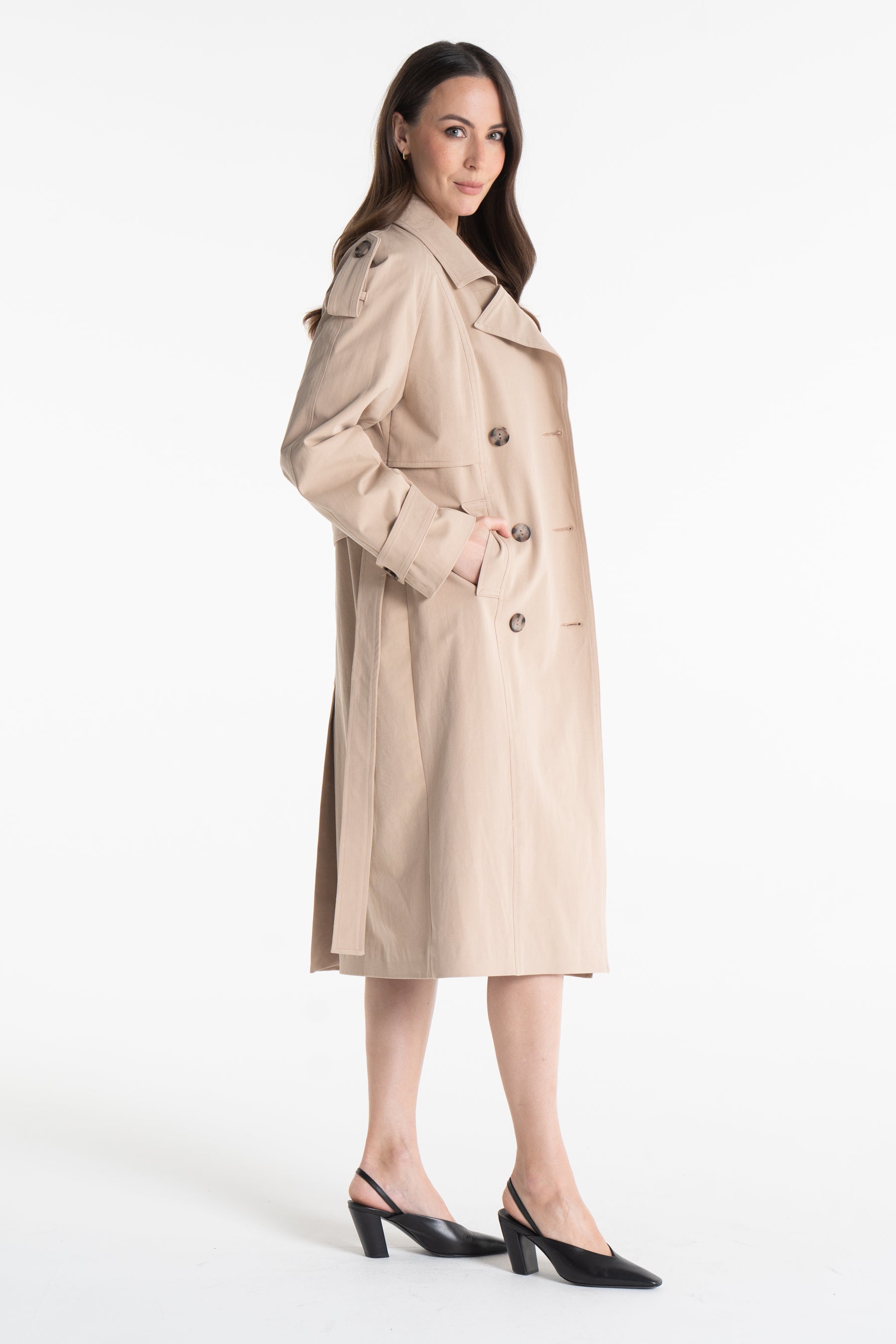 Trencz AMANDA beżowy 2.0