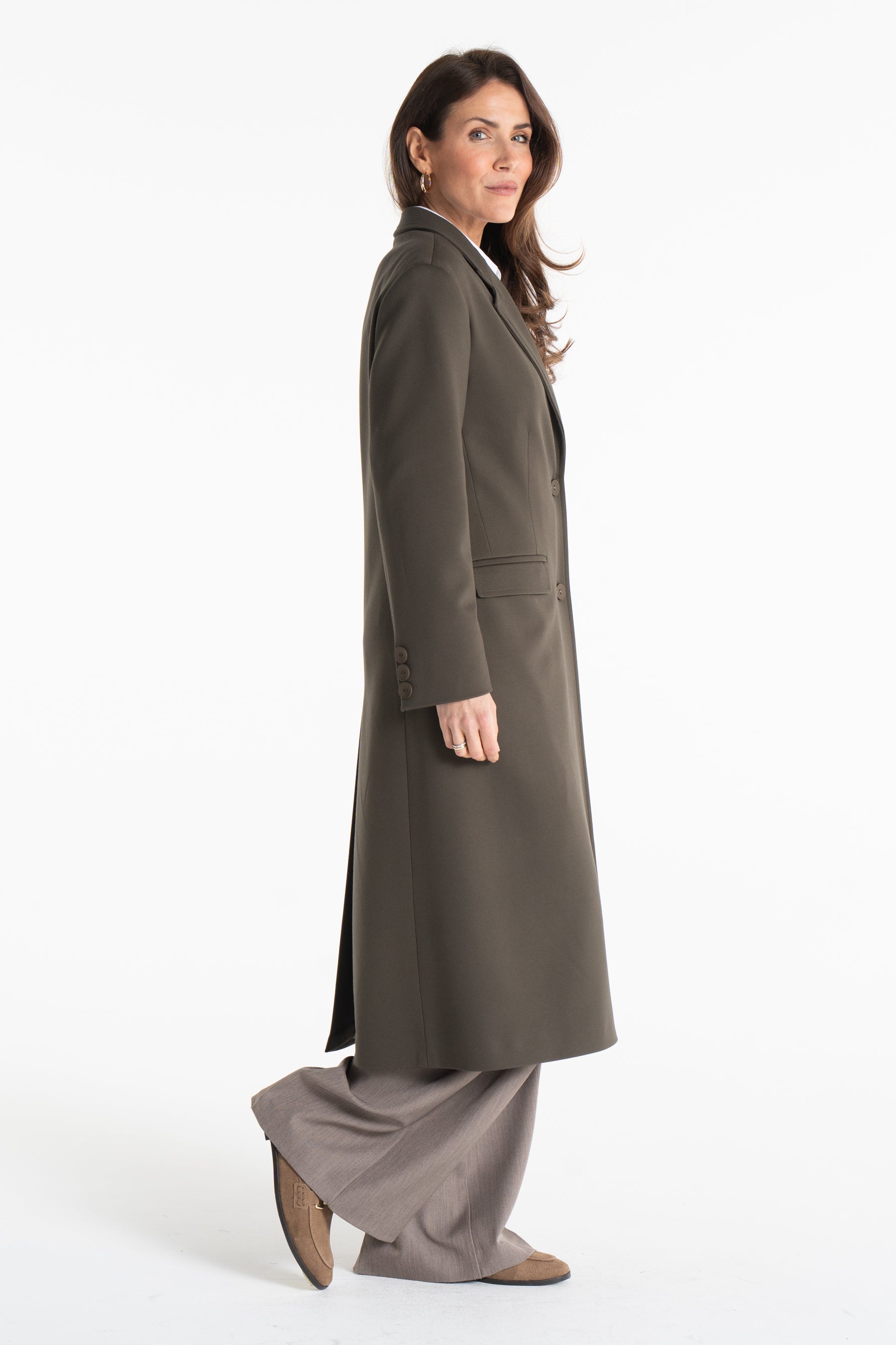 Płaszcz ARIANA oliwkowy