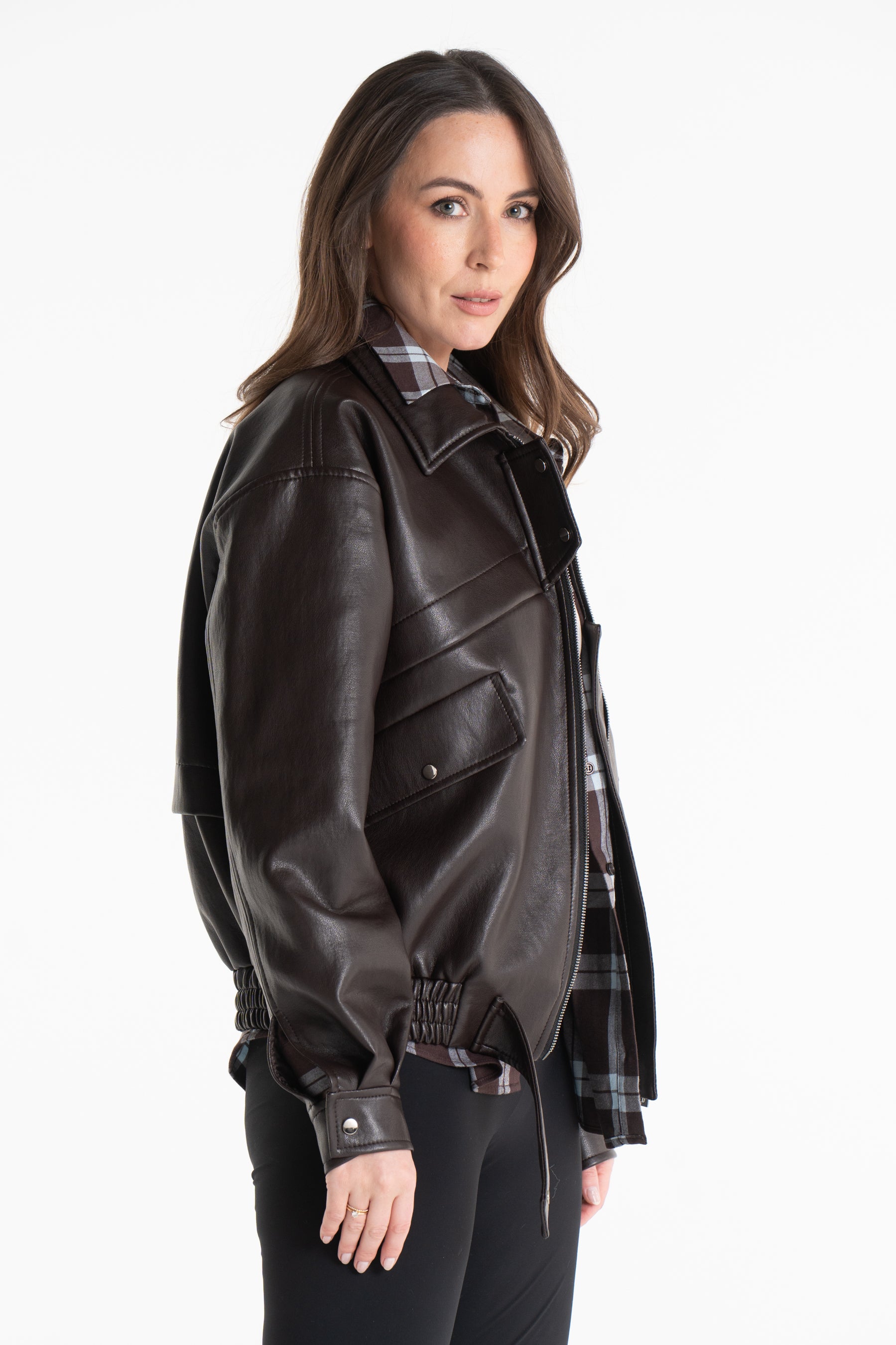 Kurtka AGA skórka czekoladowa