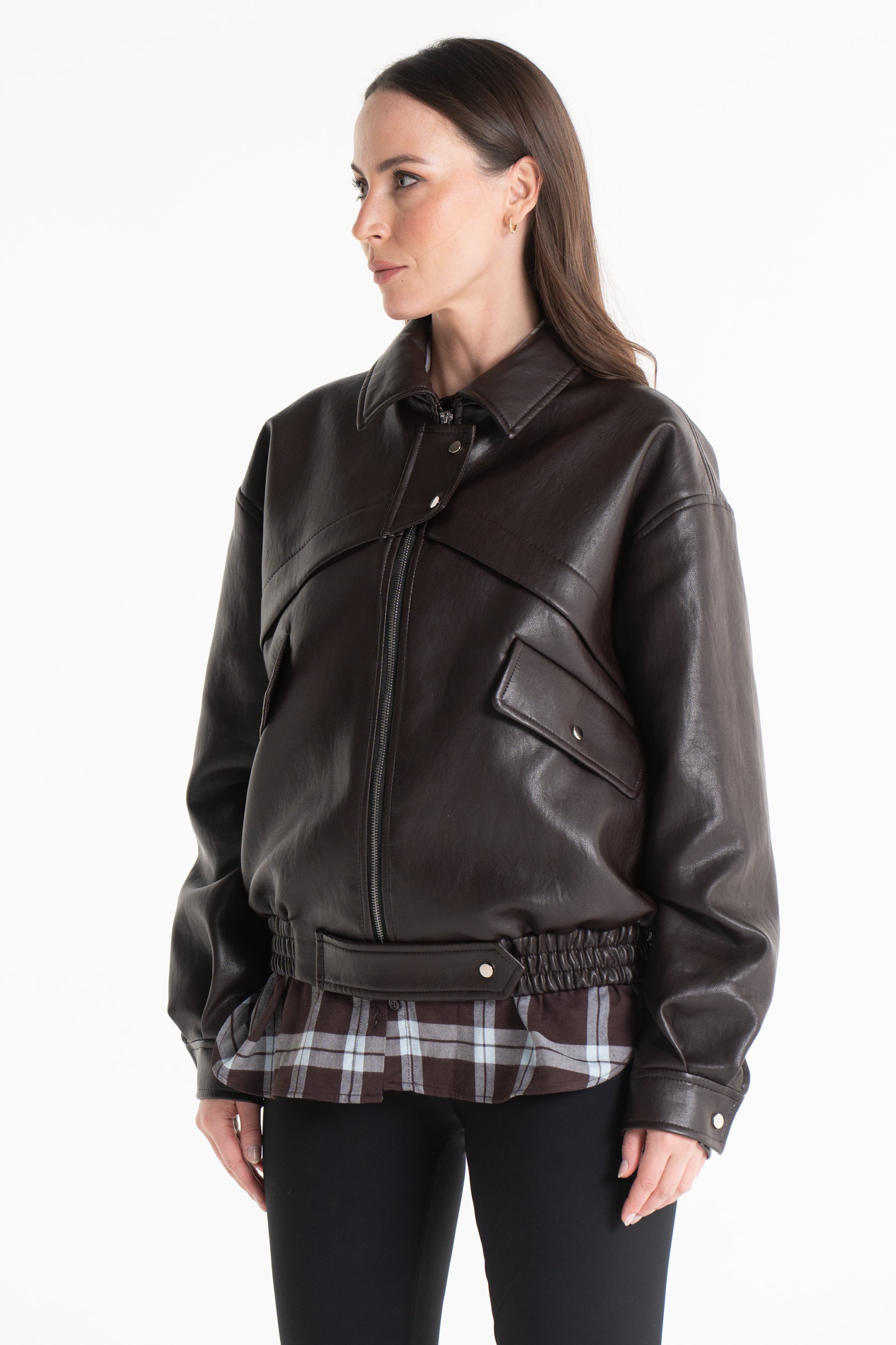 Kurtka AGA skórka czekoladowa