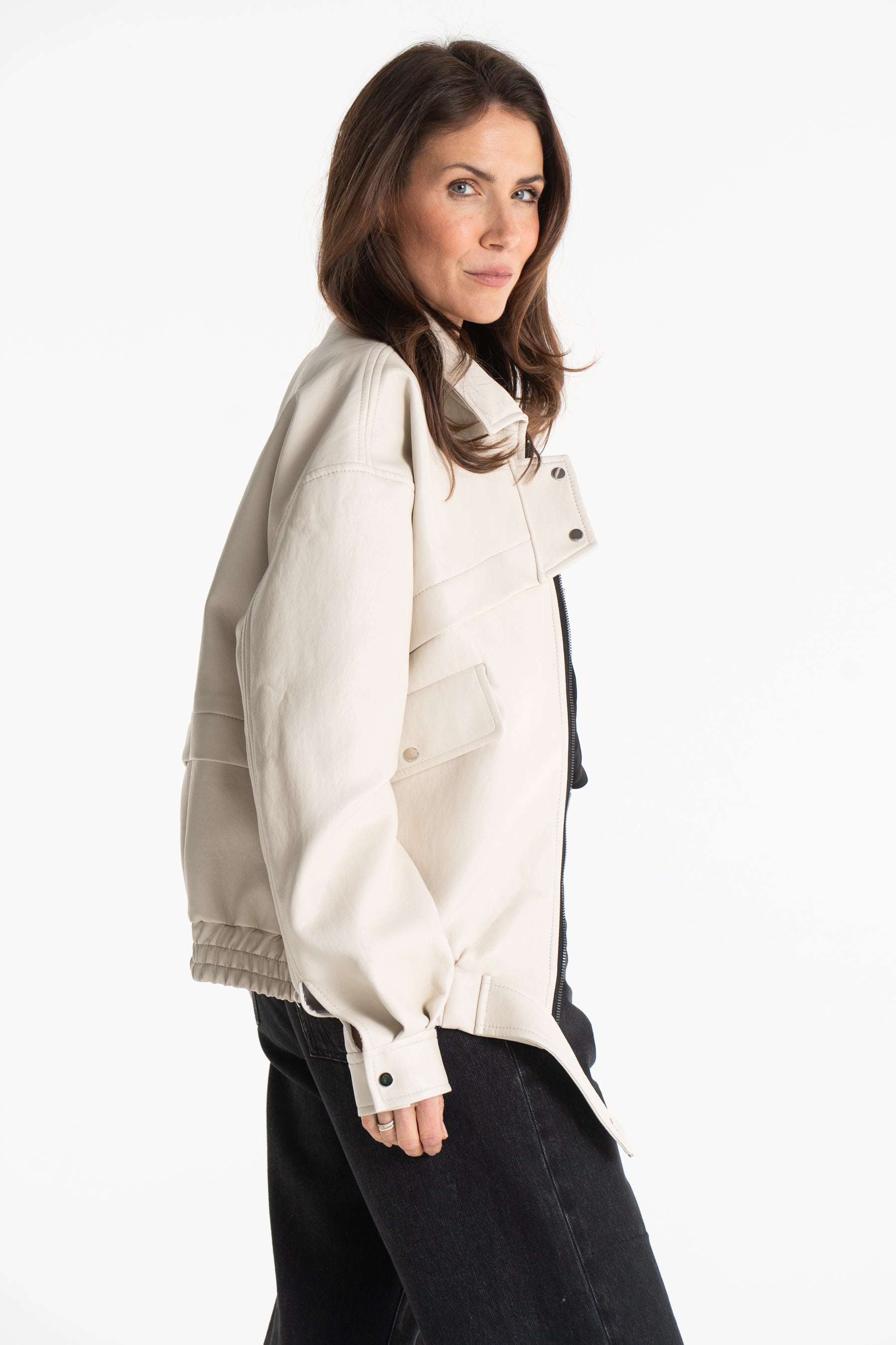 Kurtka AGA skórka beżowa