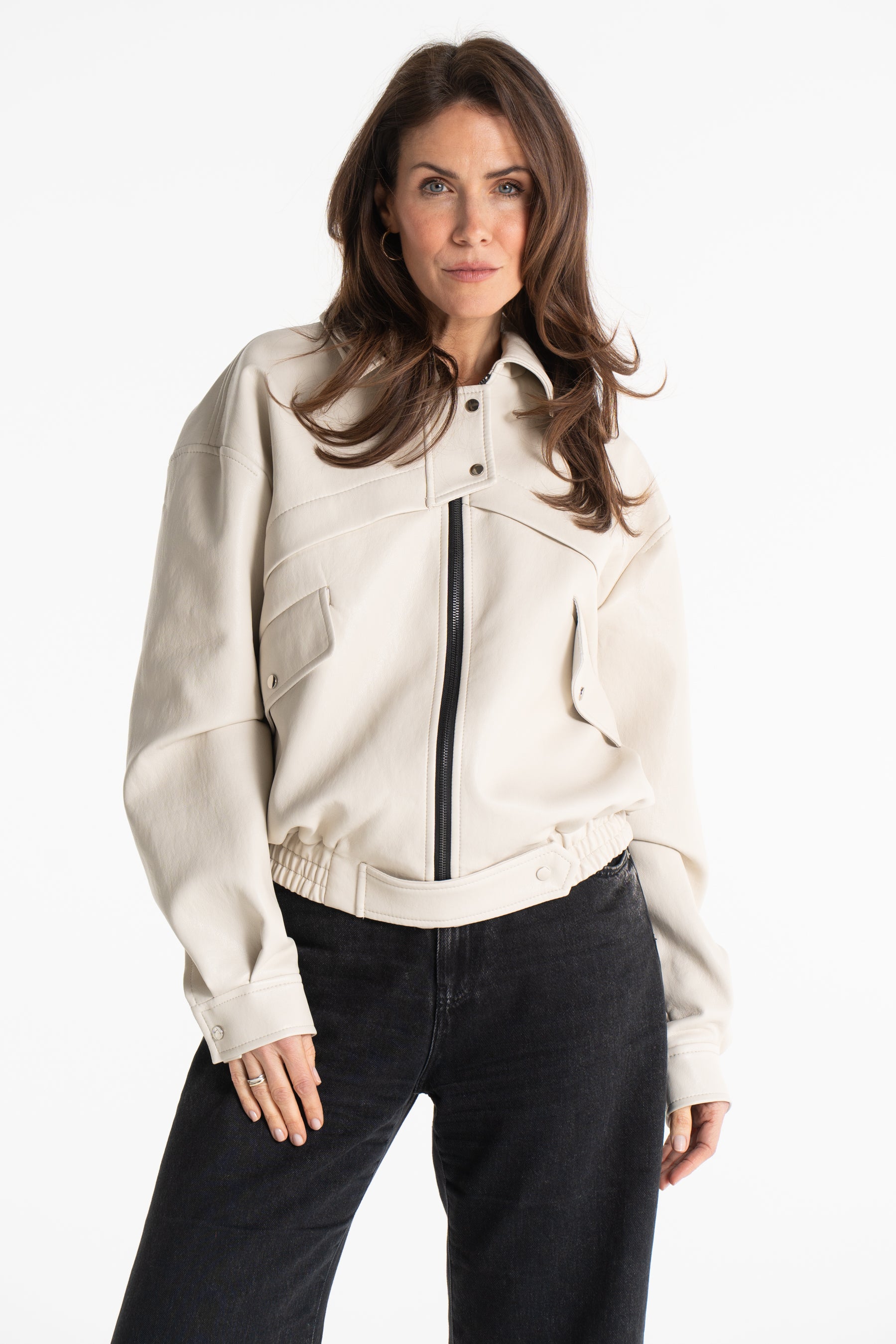 Kurtka AGA skórka beżowa