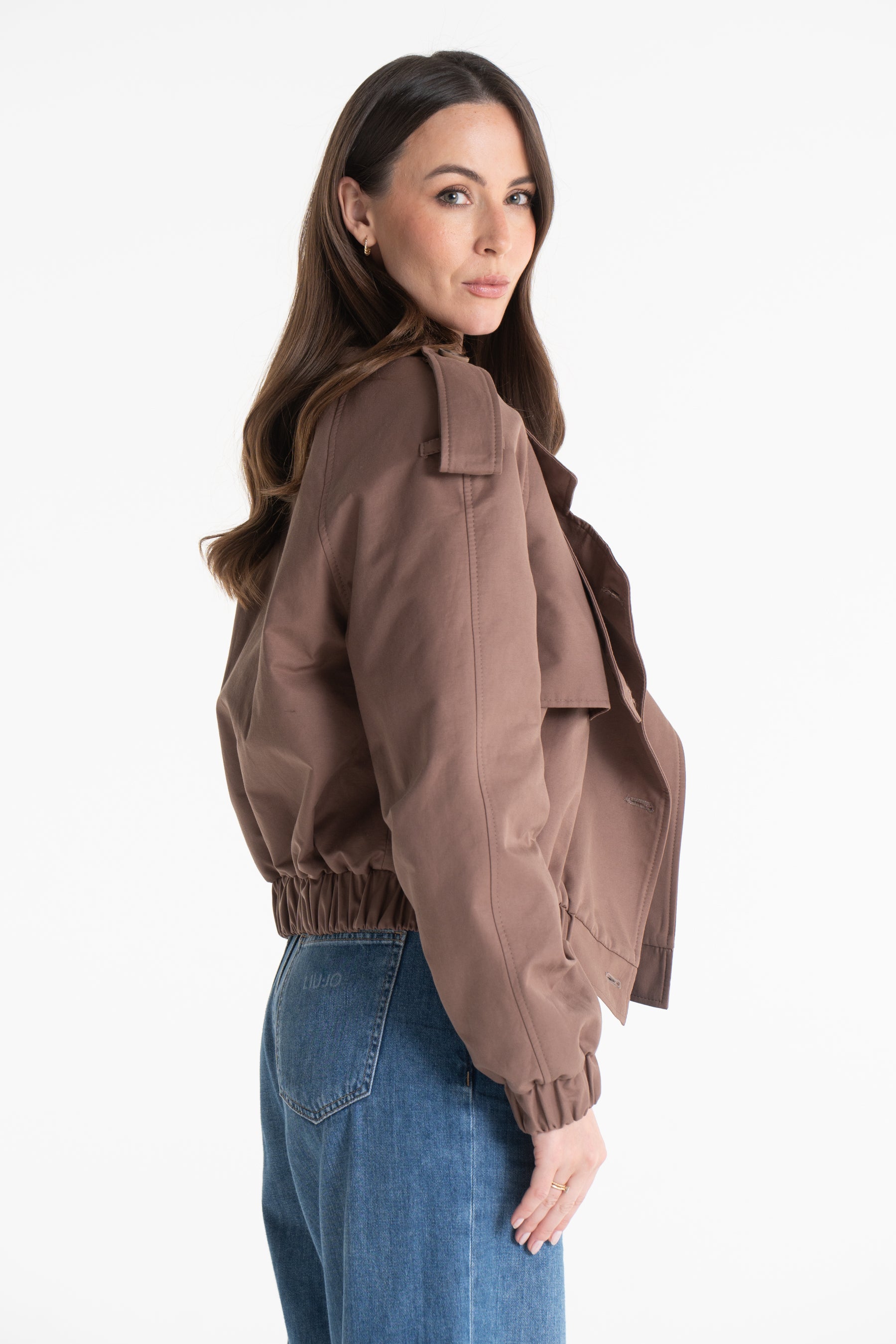 Trencz ELLIOT jasna czekolada