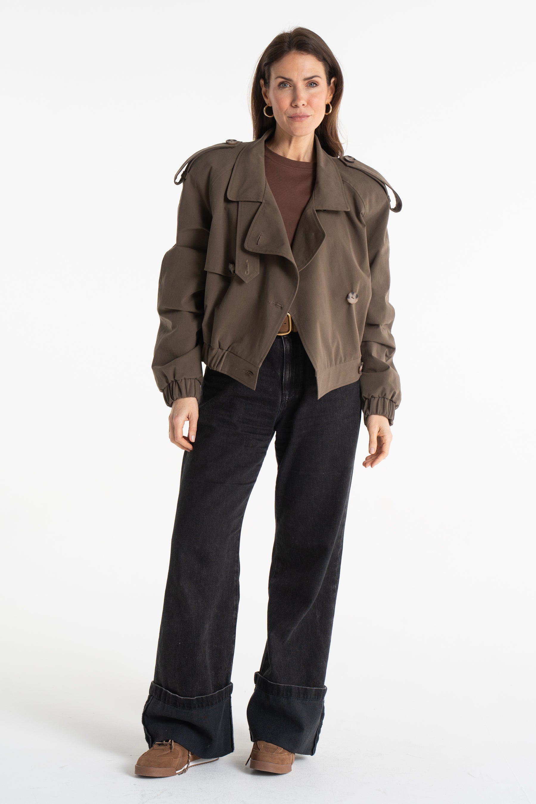 Trencz ELLIOT oliwkowy