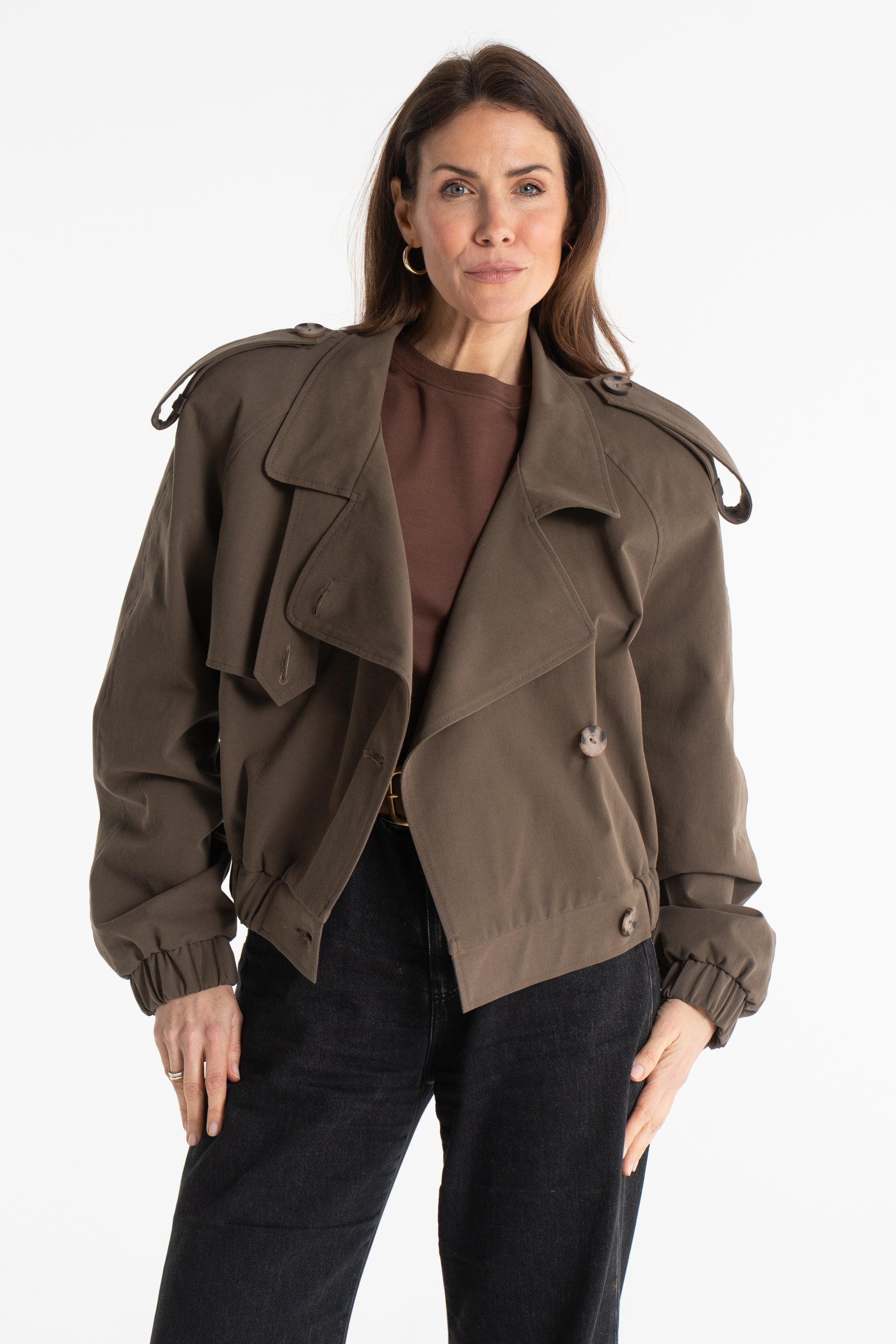 Trencz ELLIOT oliwkowy