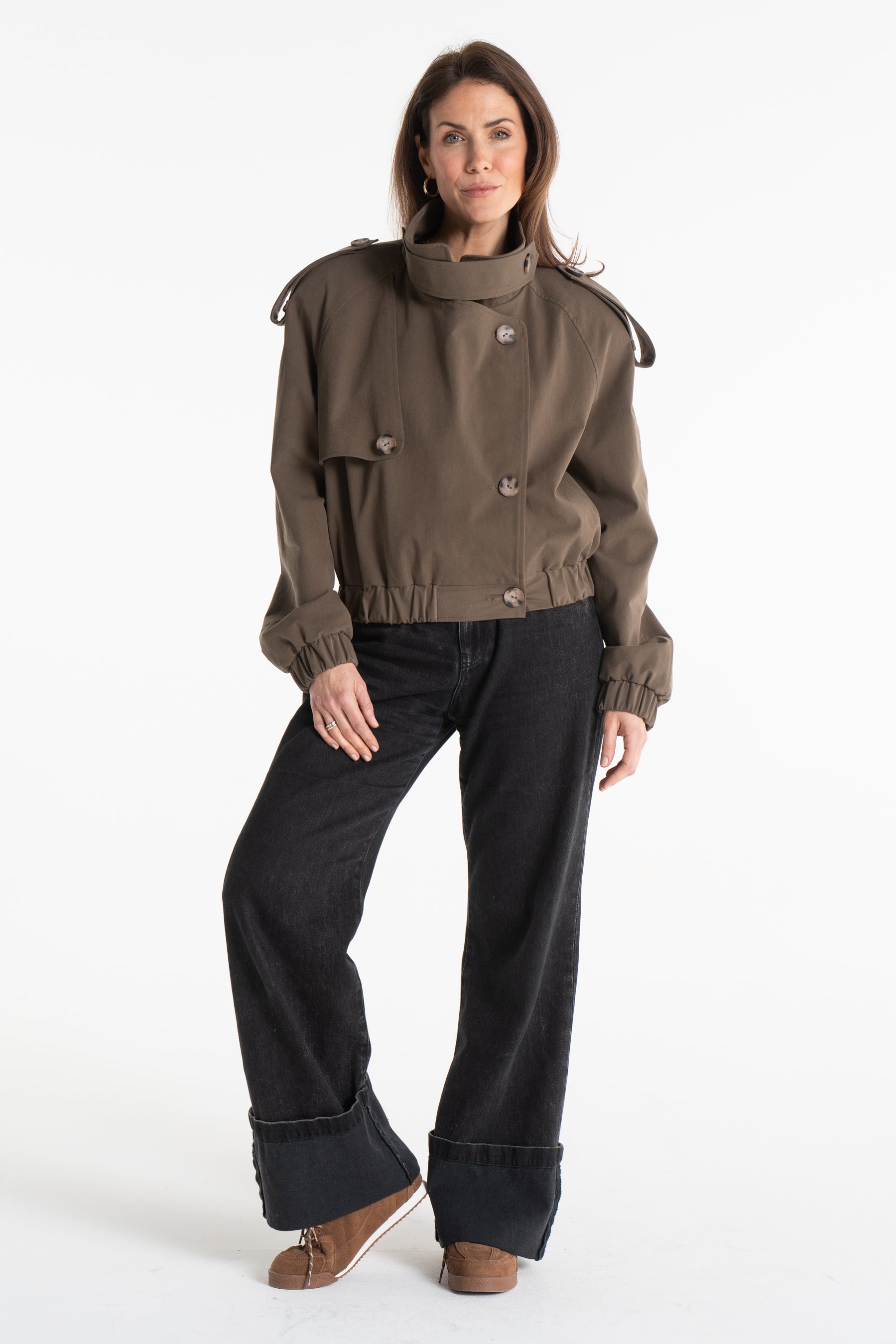 Trencz ELLIOT oliwkowy