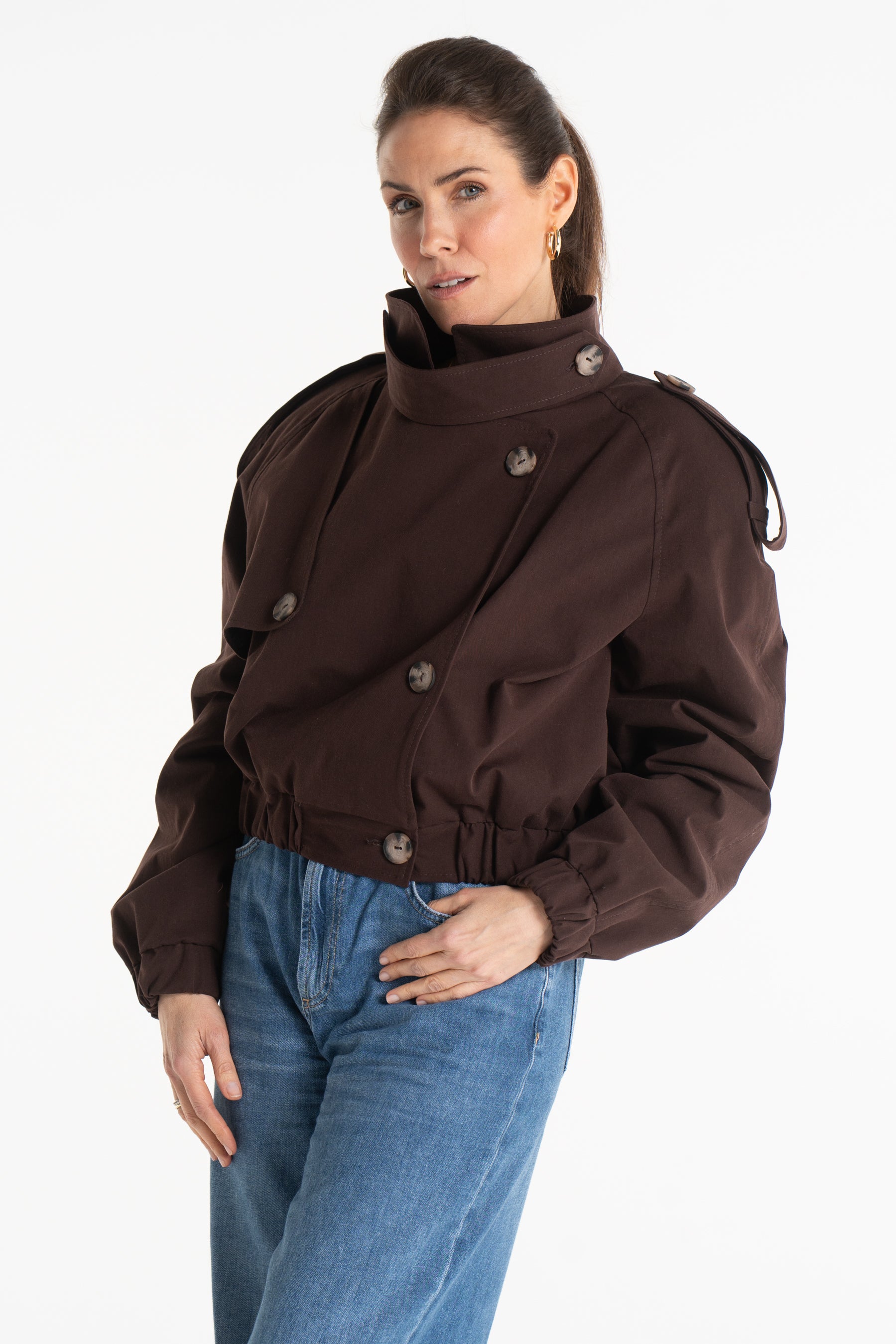 Trencz ELLIOT czekoladowy