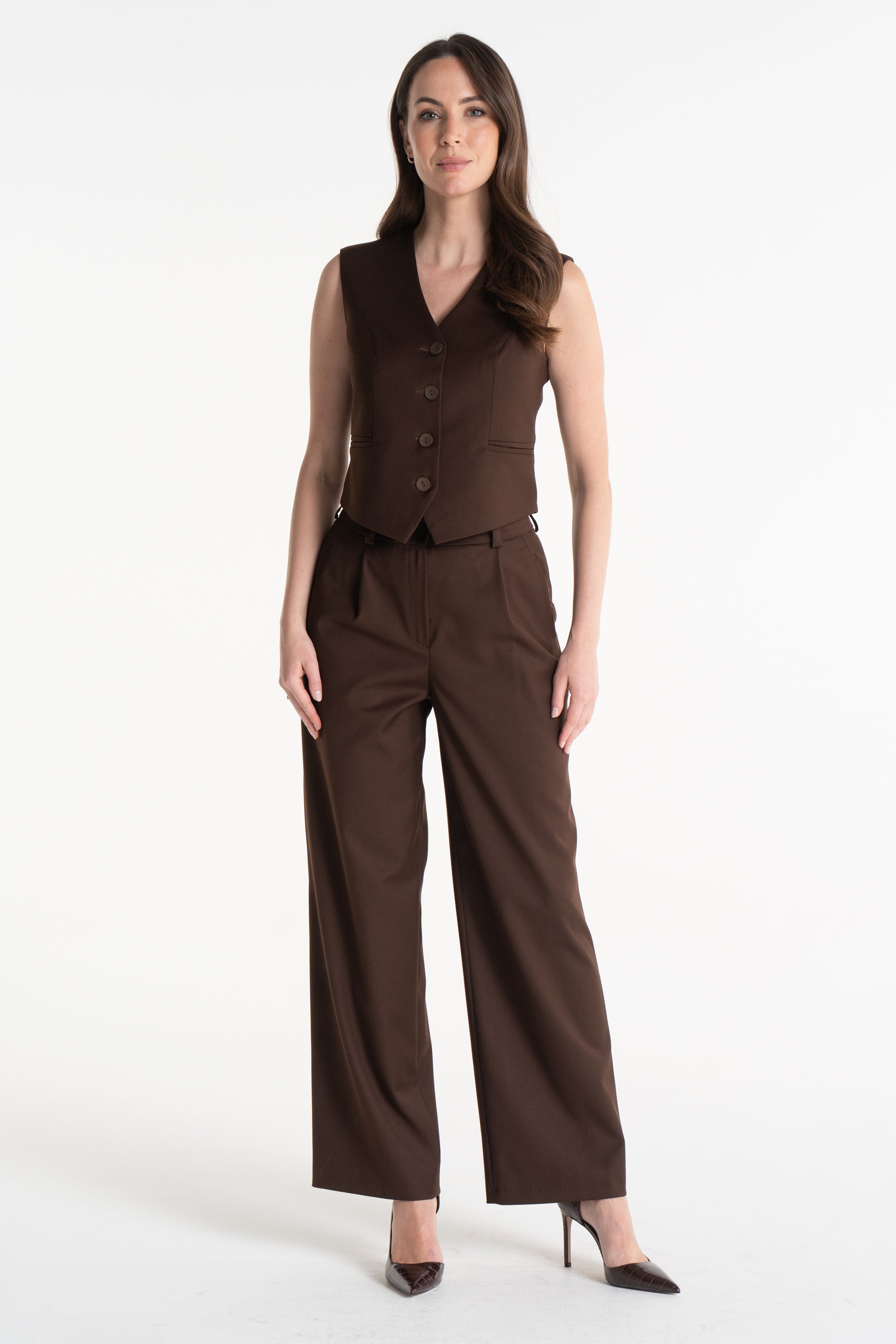 Kamizelka KAJA czekoladowa