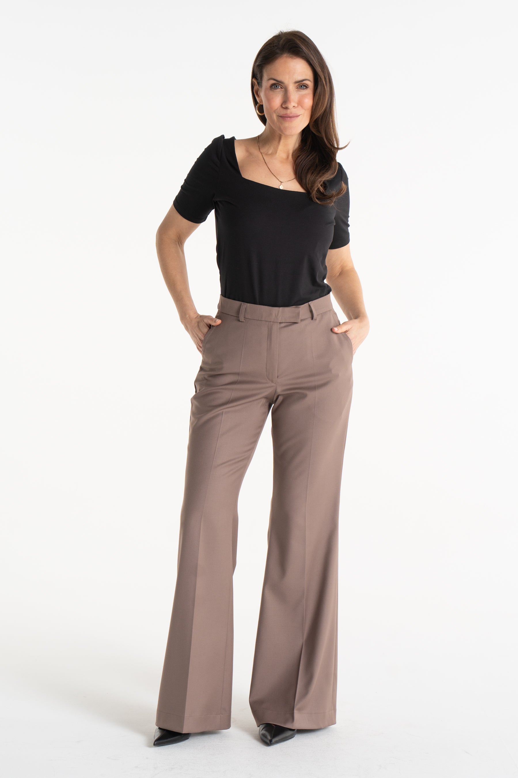 Spodnie BERTA cappuccino