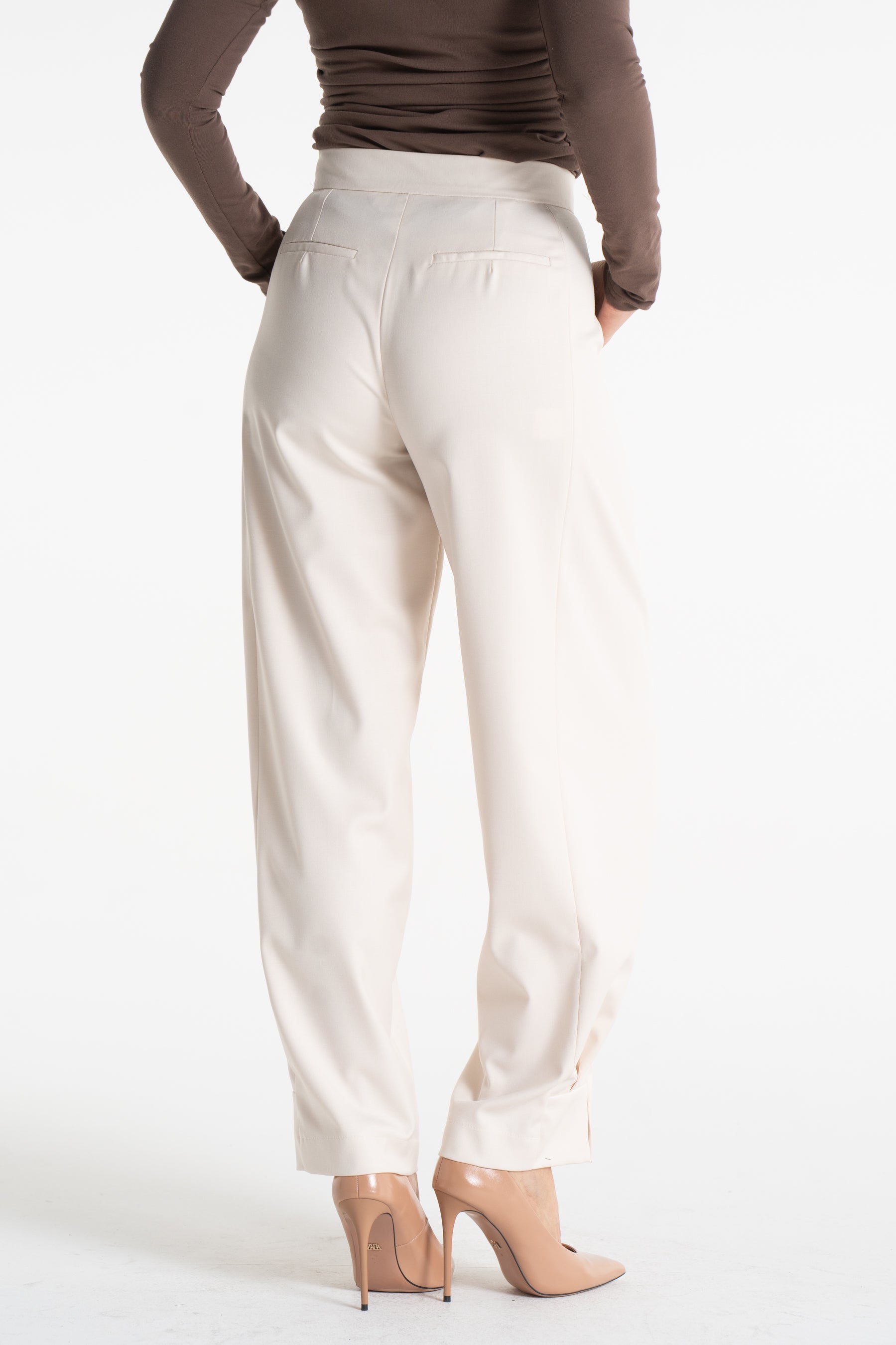 Spodnie ROMA śmietankowe