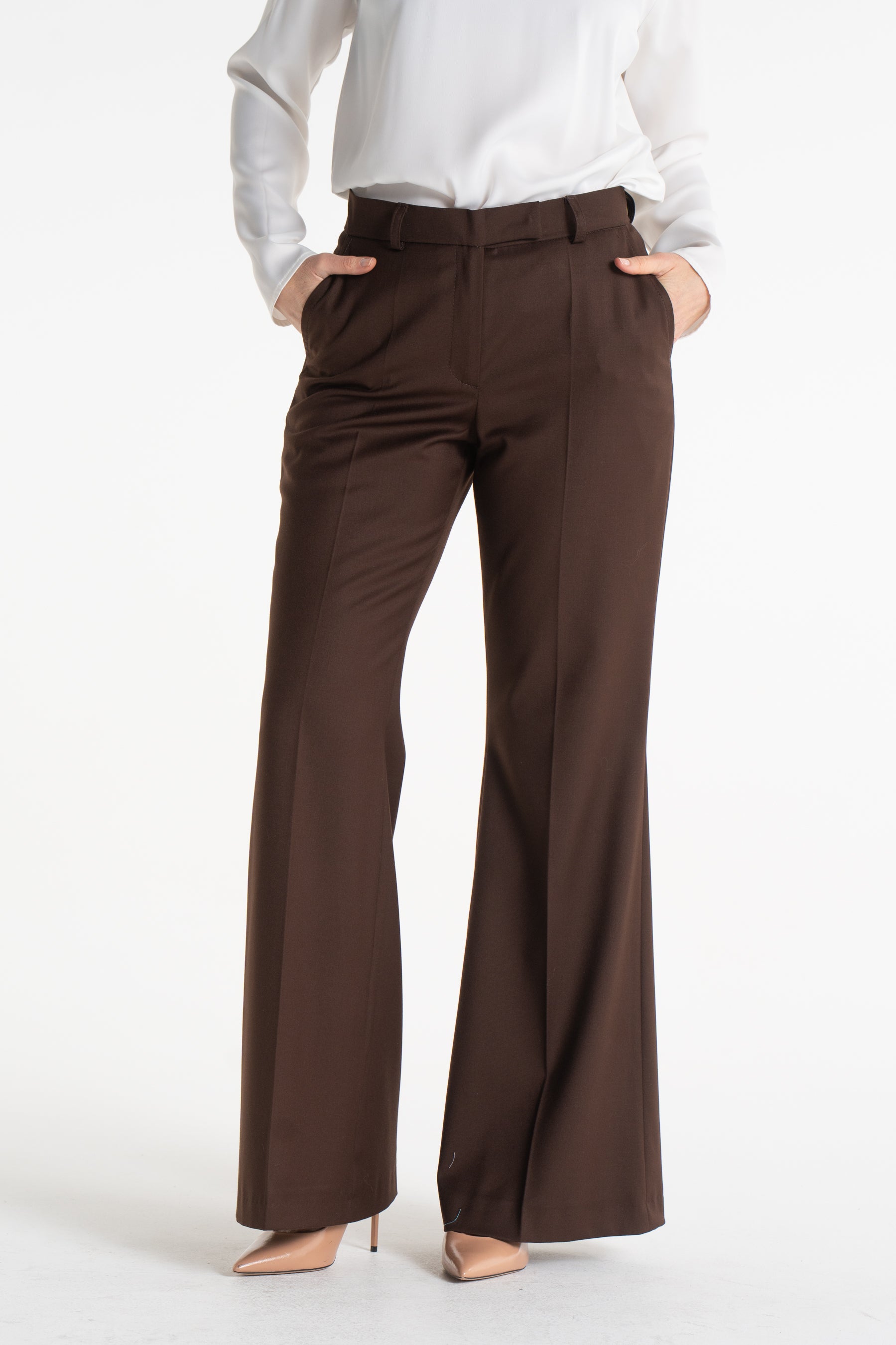 Spodnie BERTA czekoladowe