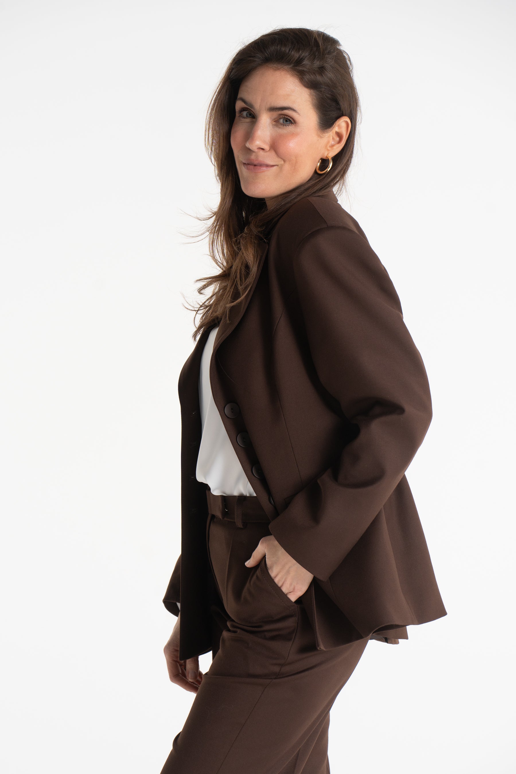 Marynarka TAMARA czekoladowa