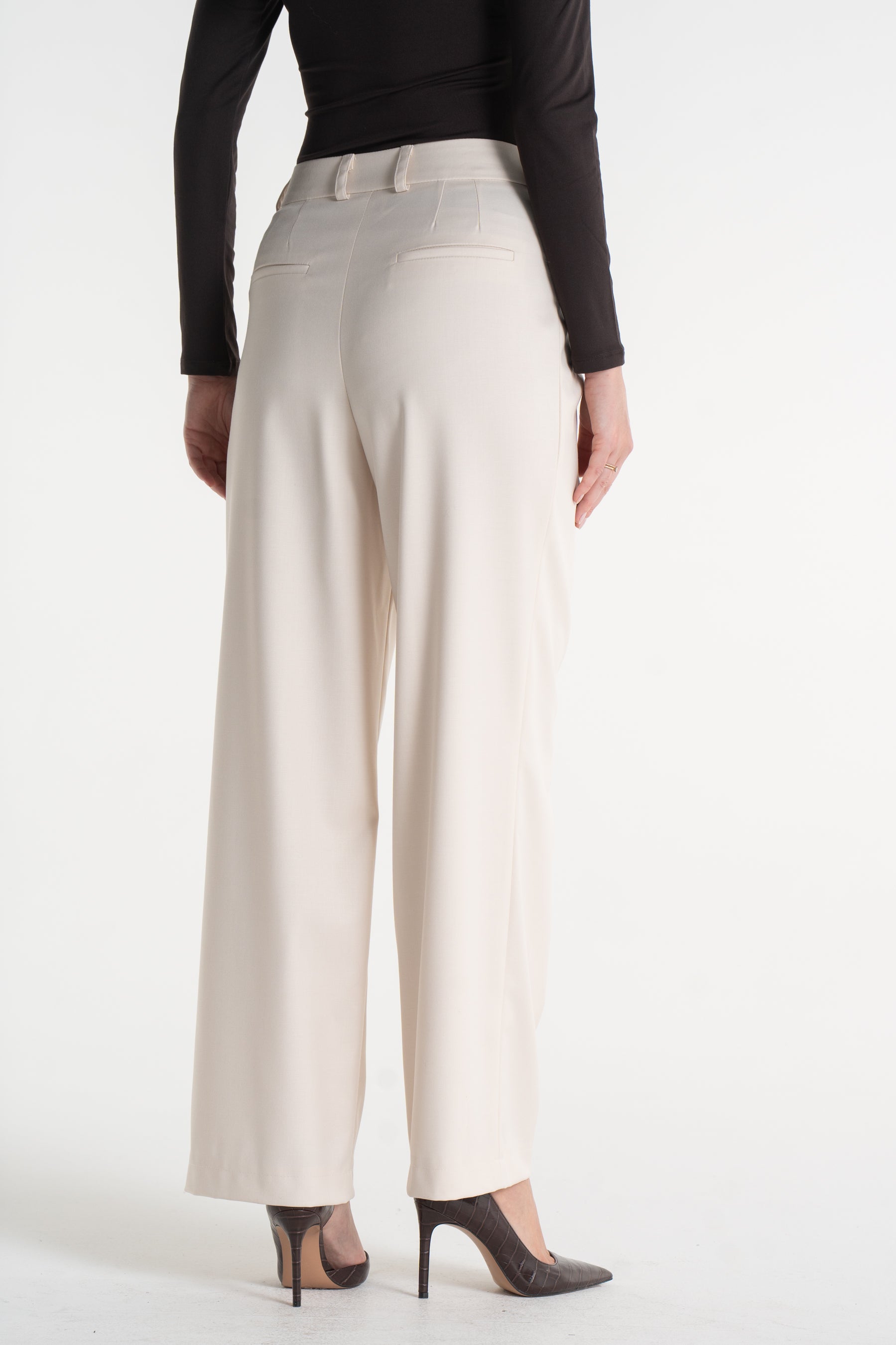 Spodnie EWELINA śmietankowe