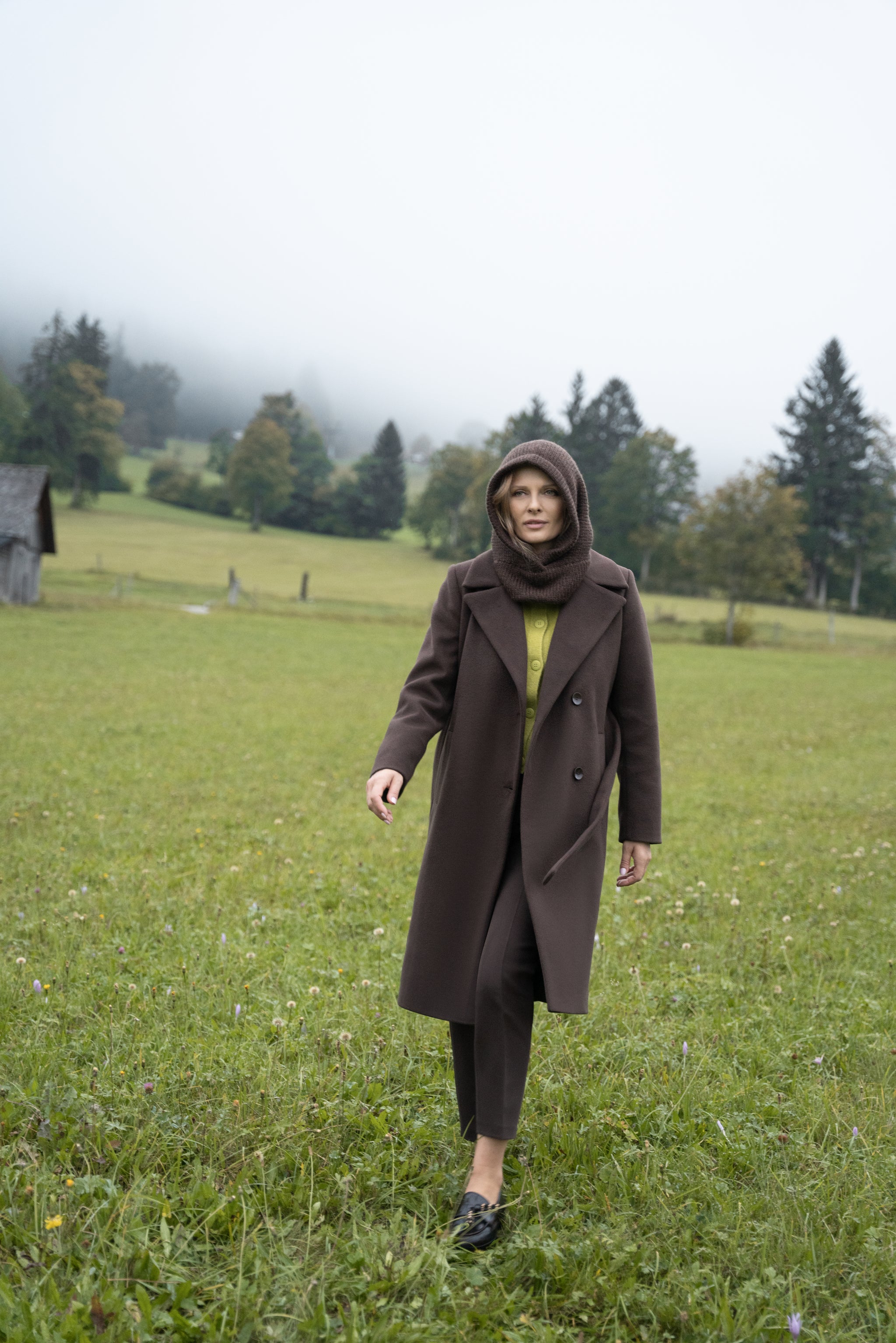 VERONA midi coat chocolate