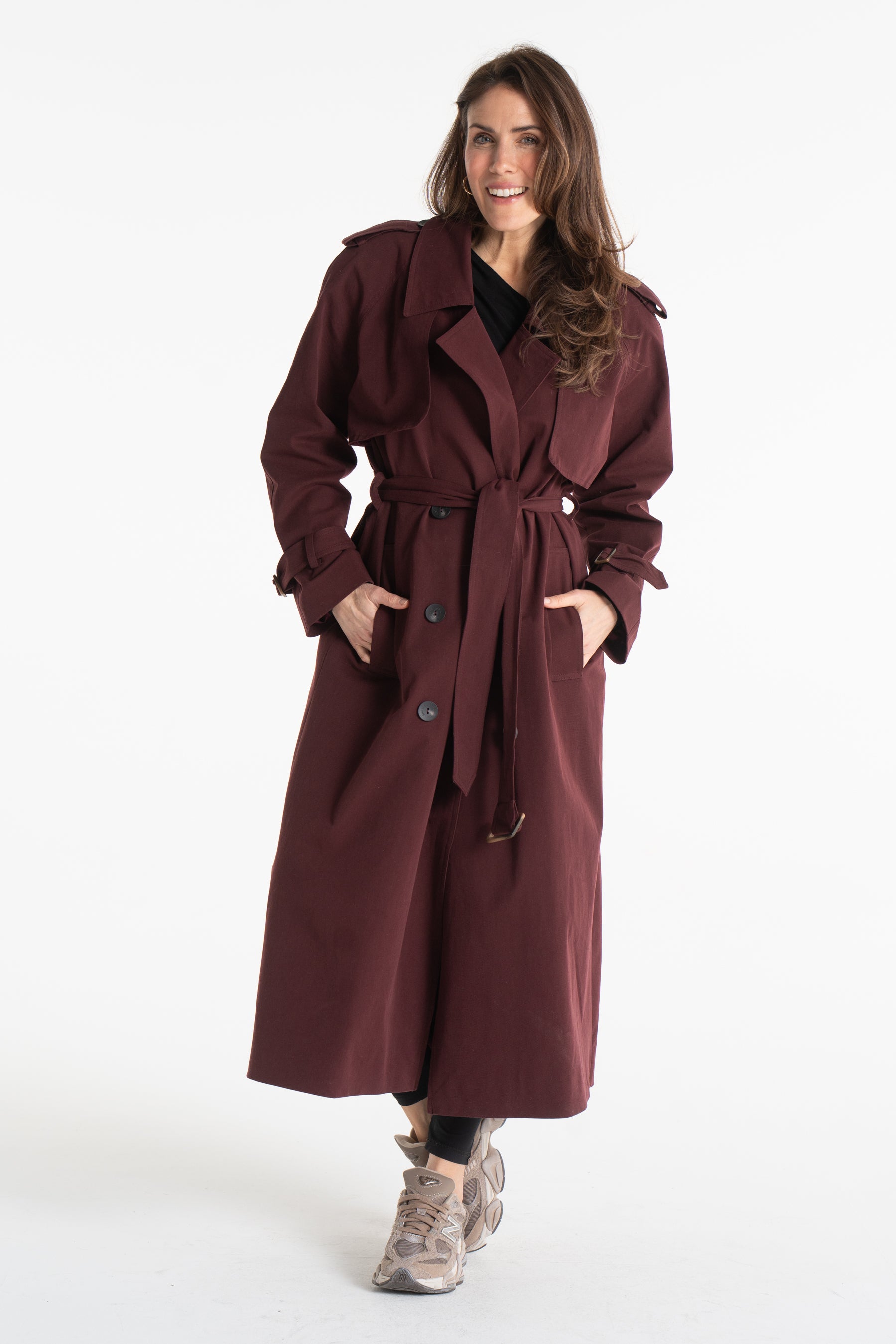 Trencz CYNTIA bordowy