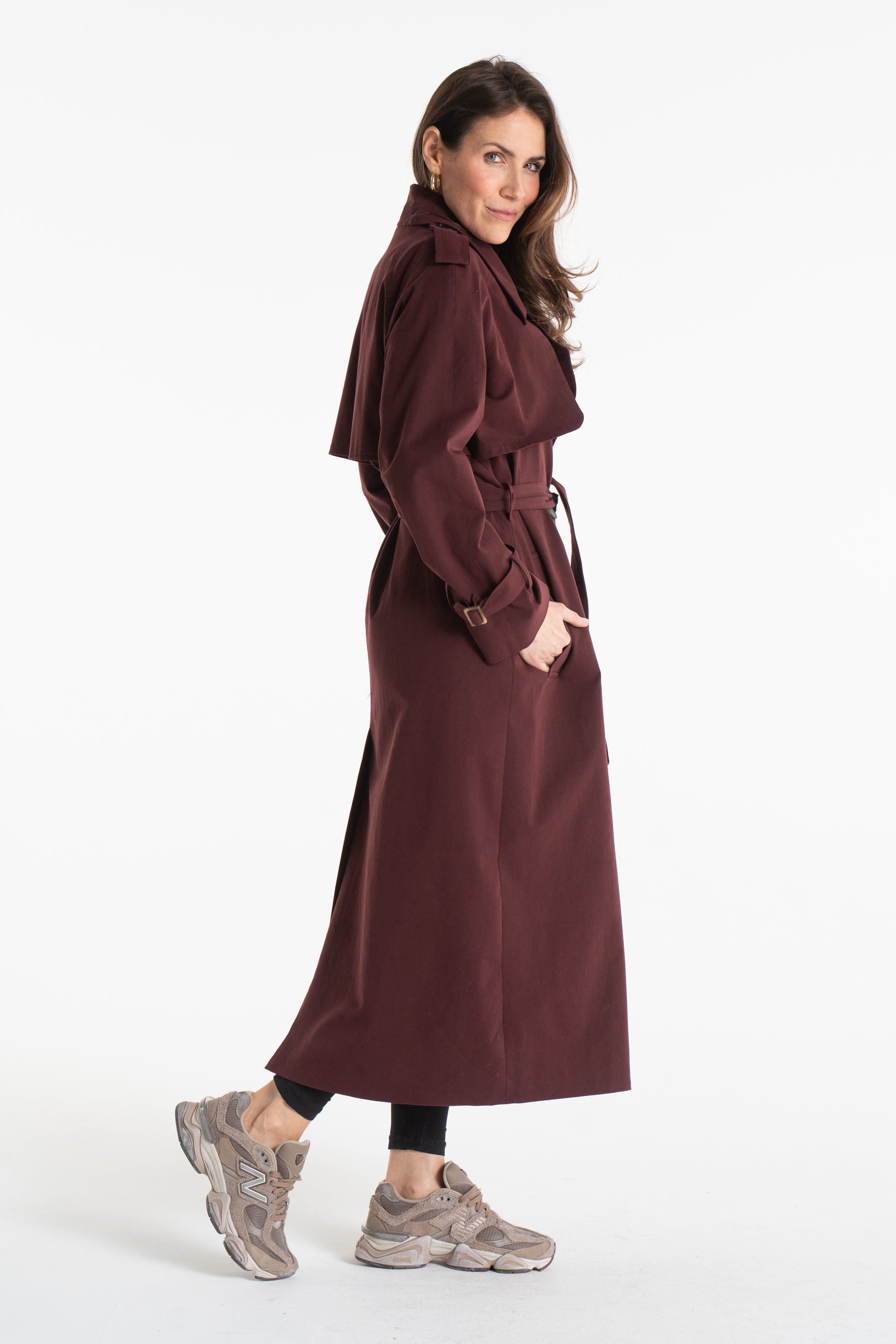 Trencz CYNTIA bordowy