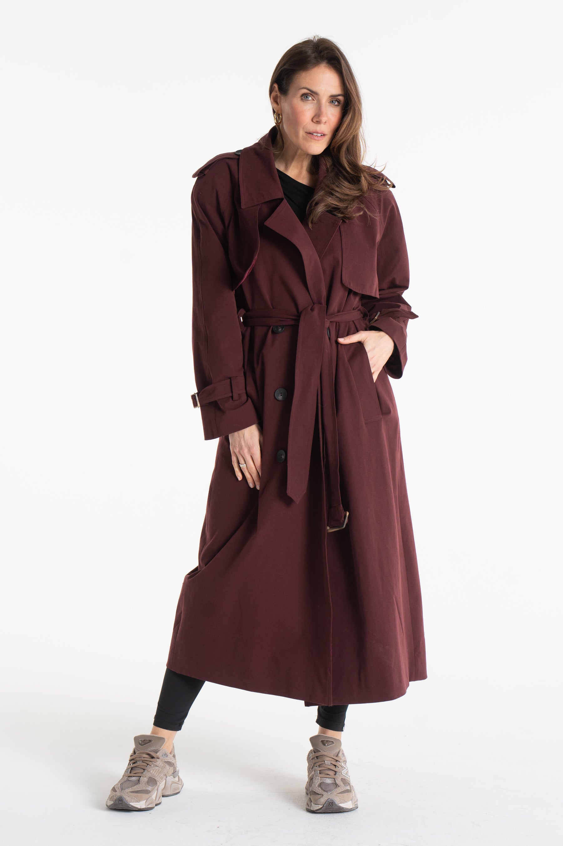 Trencz CYNTIA bordowy