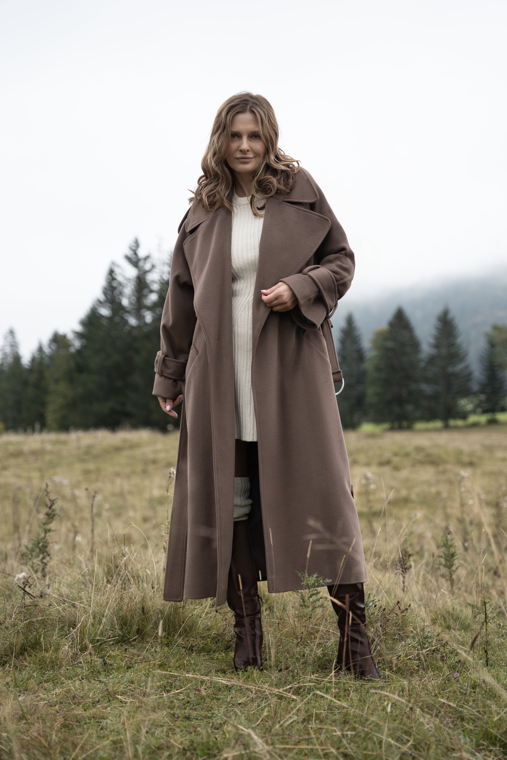 BARBARA coat light chocolate