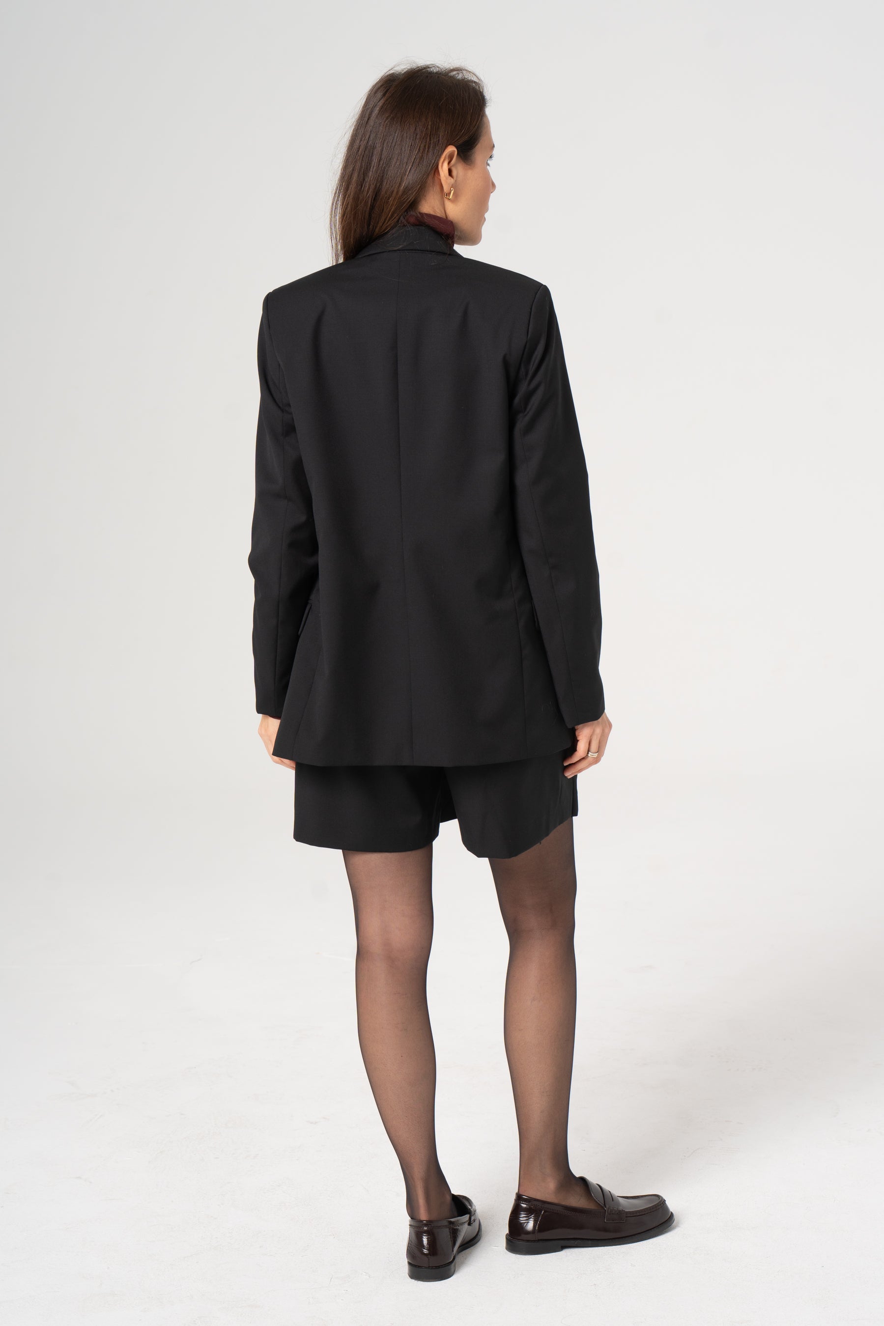 MORENA black wool blazer