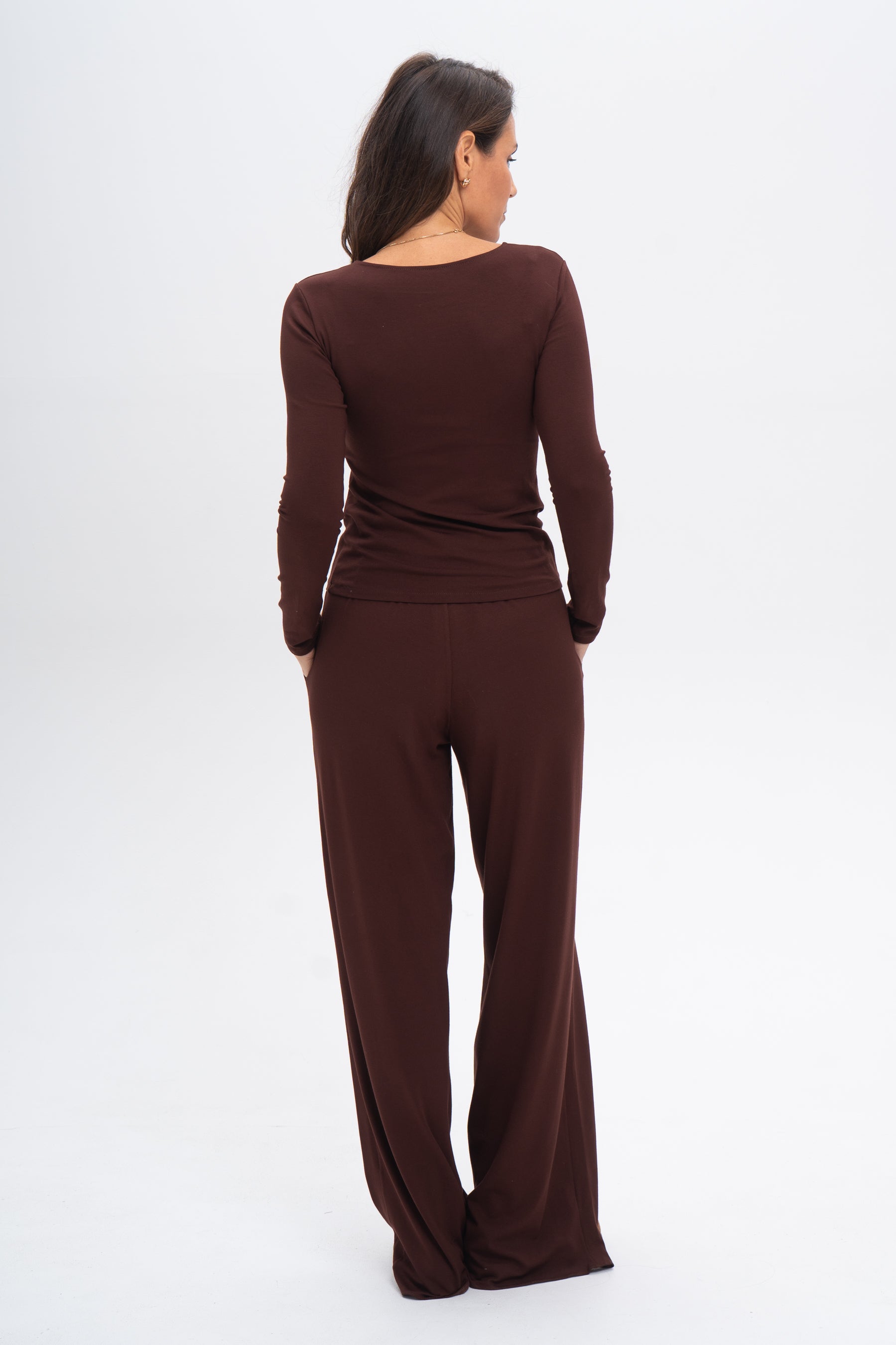 Julia chocolate blouse