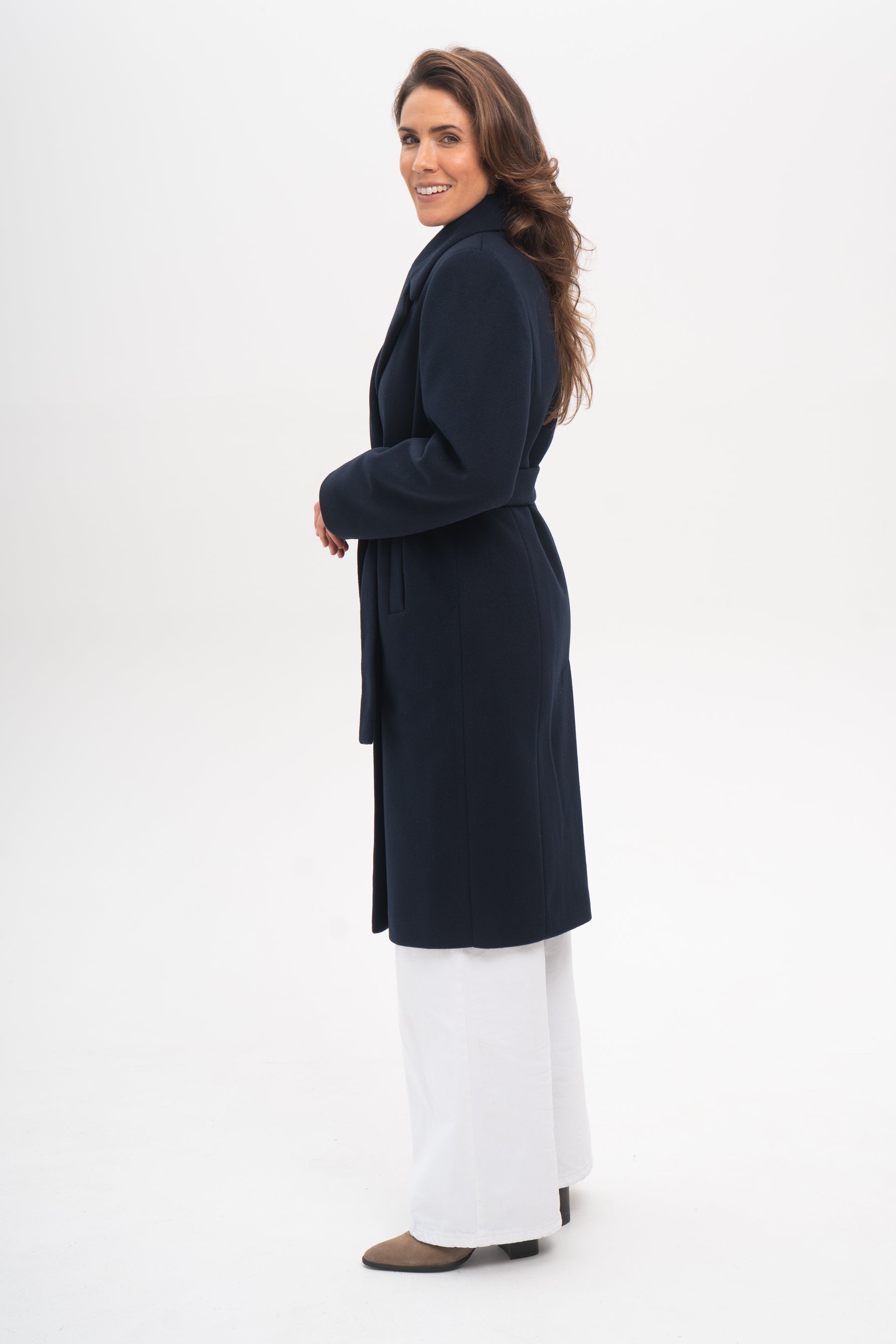 VERONA midi coat navy blue