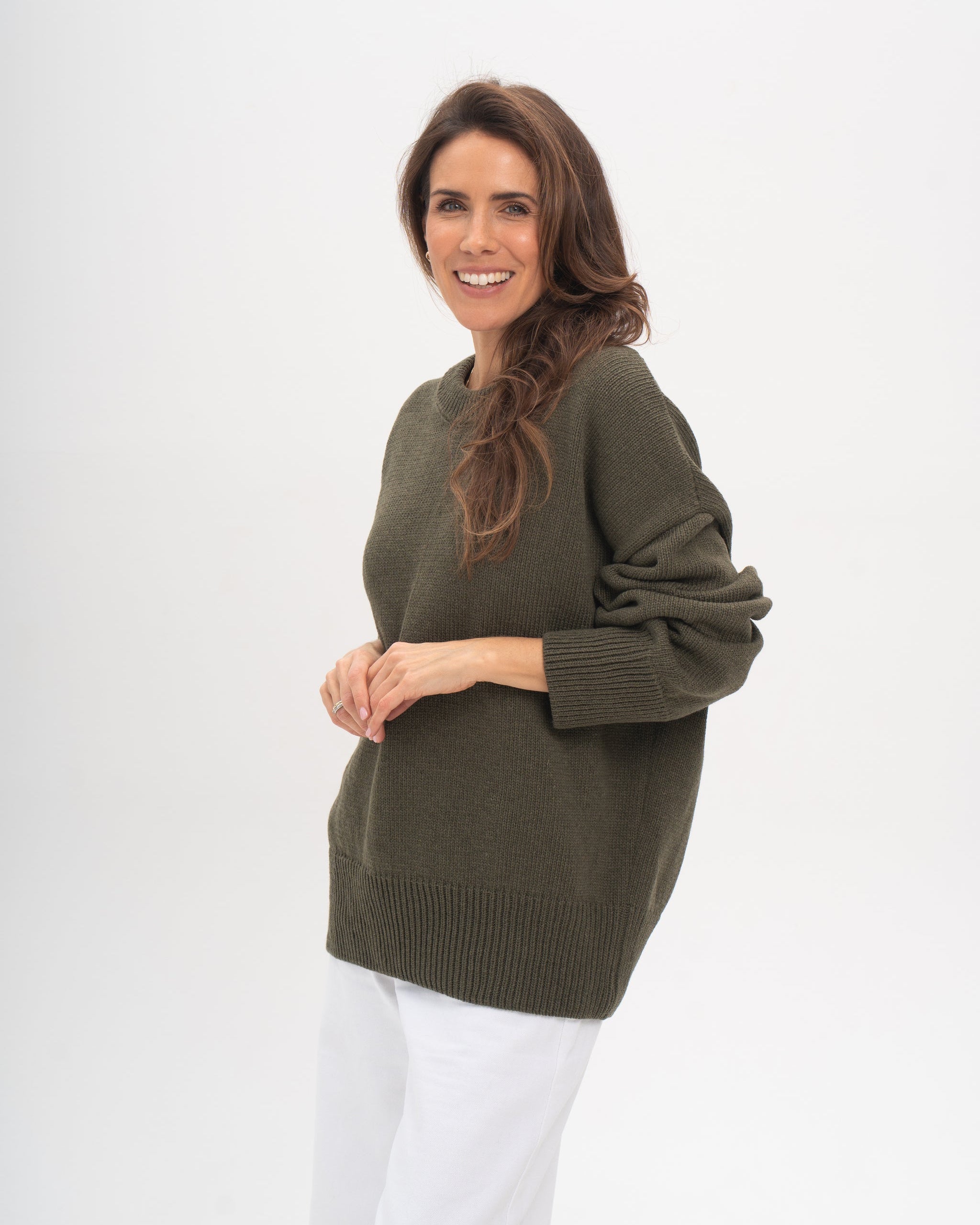 Livia olive sweater
