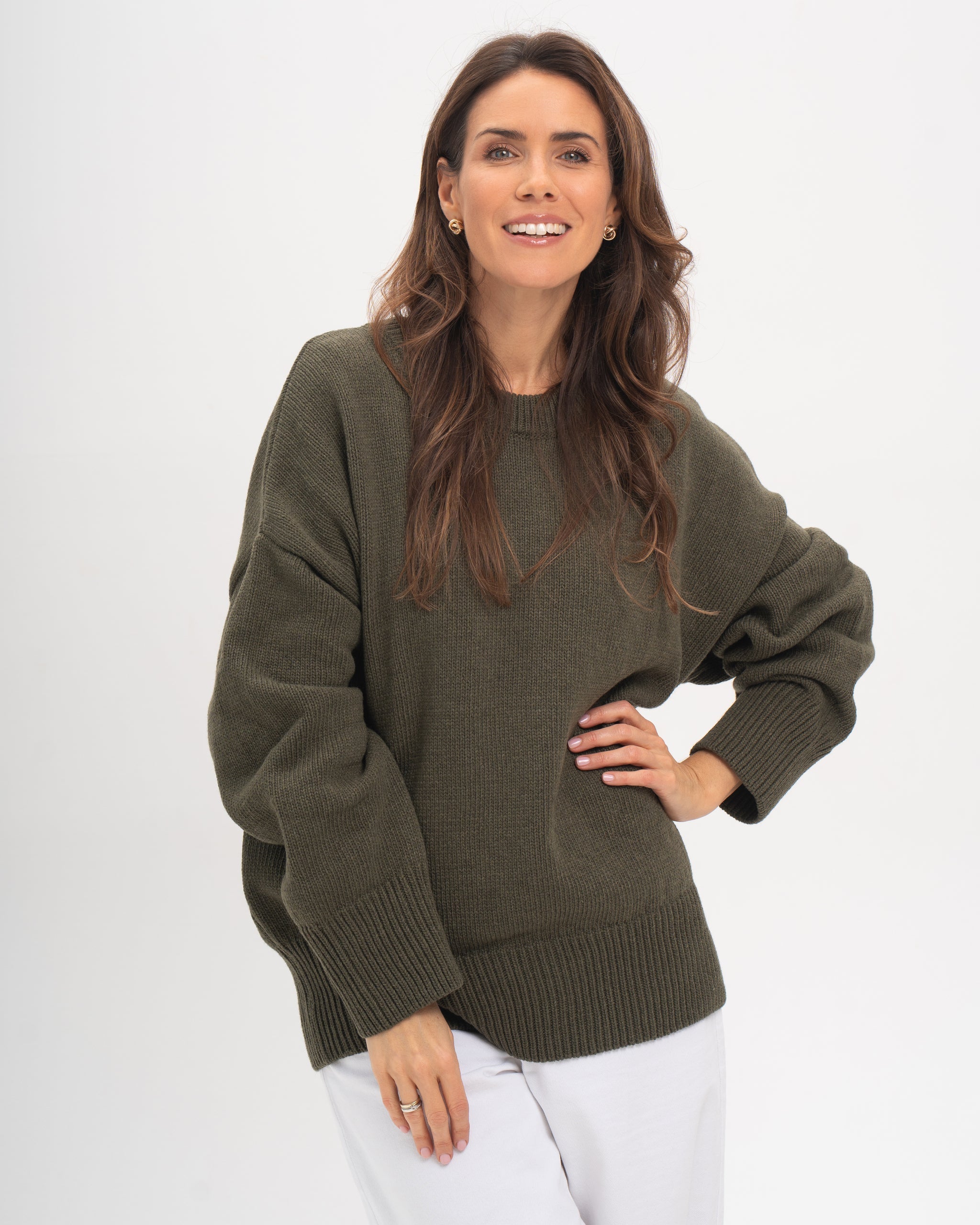 Livia olive sweater