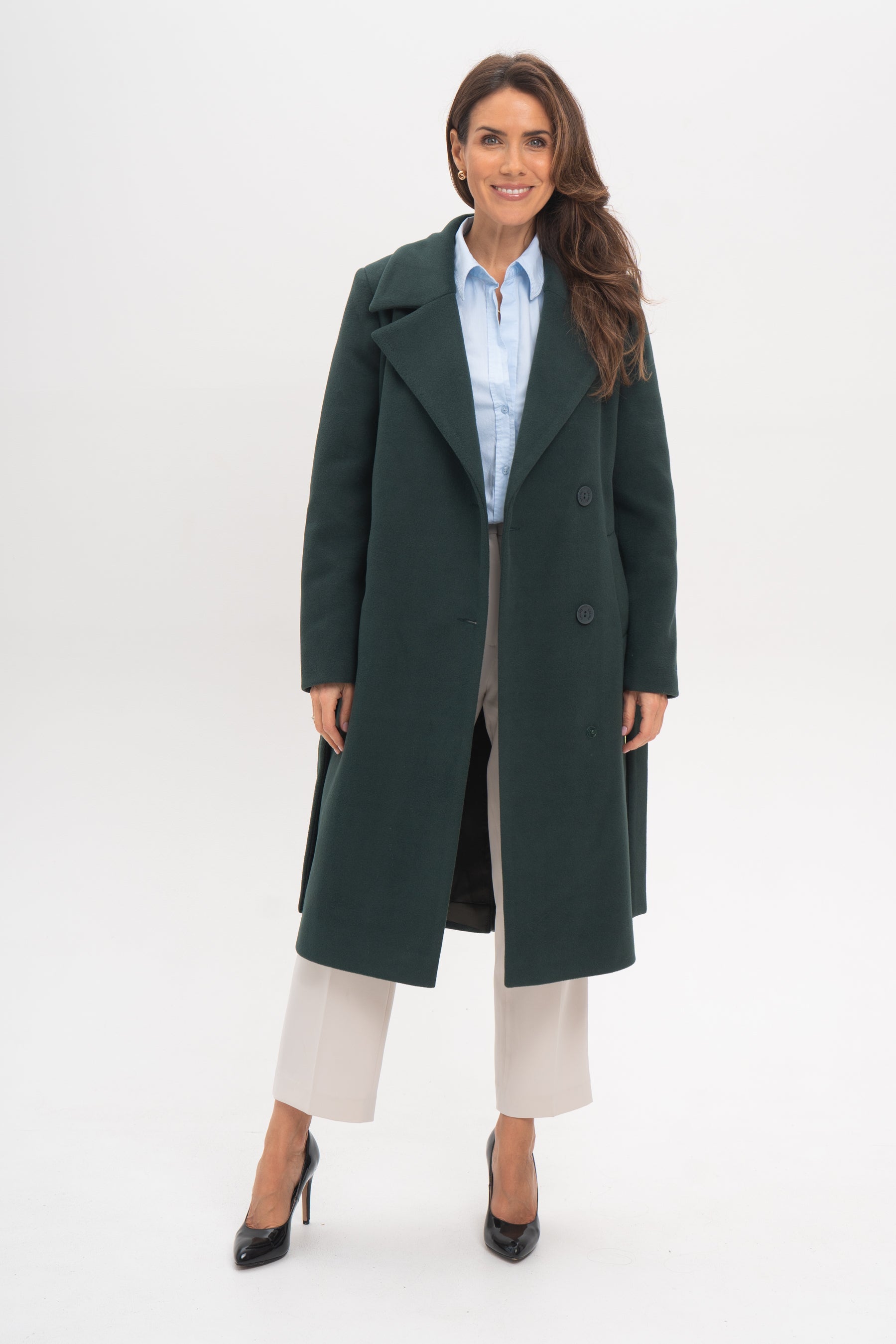 VERONA midi coat green