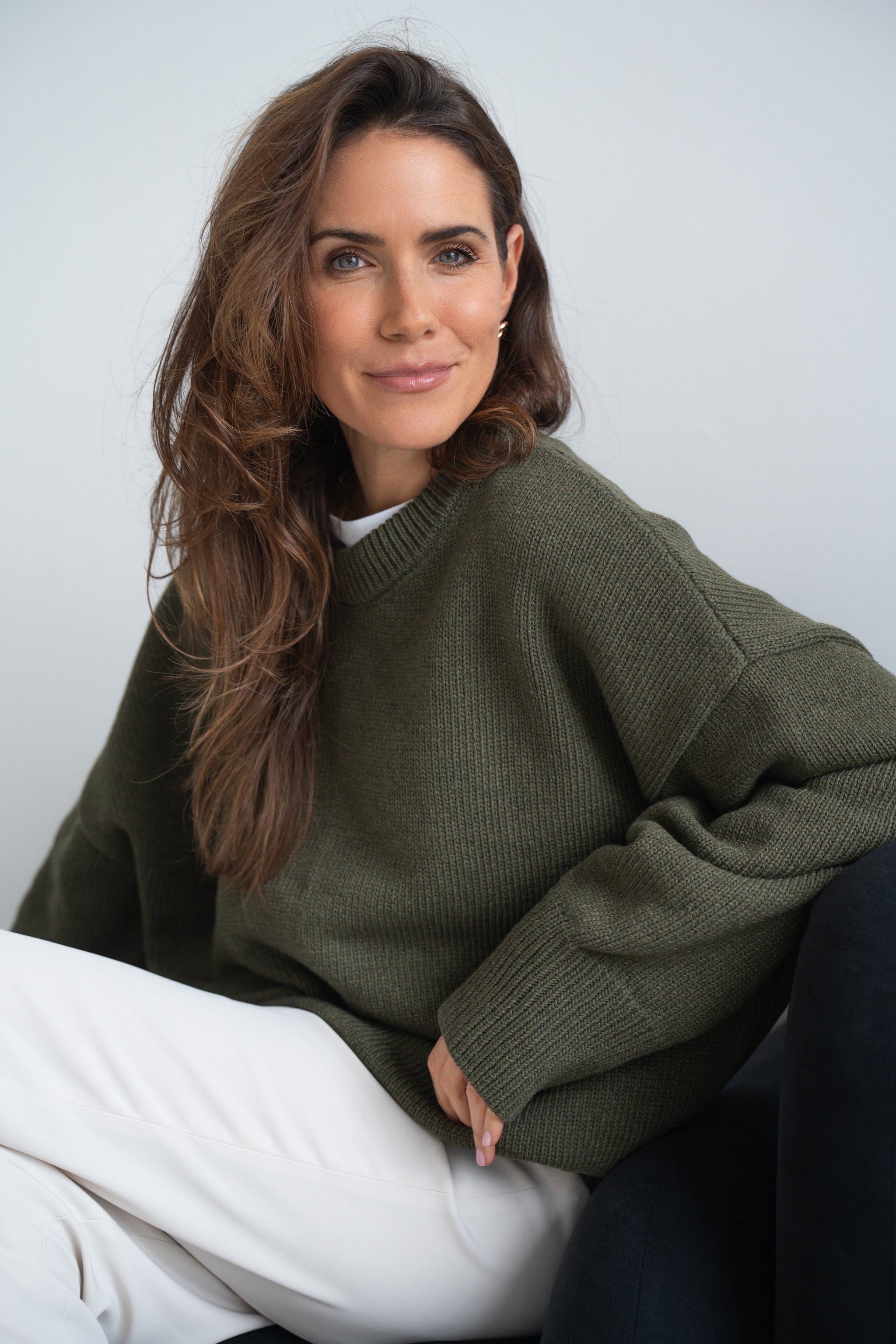 Livia olive sweater