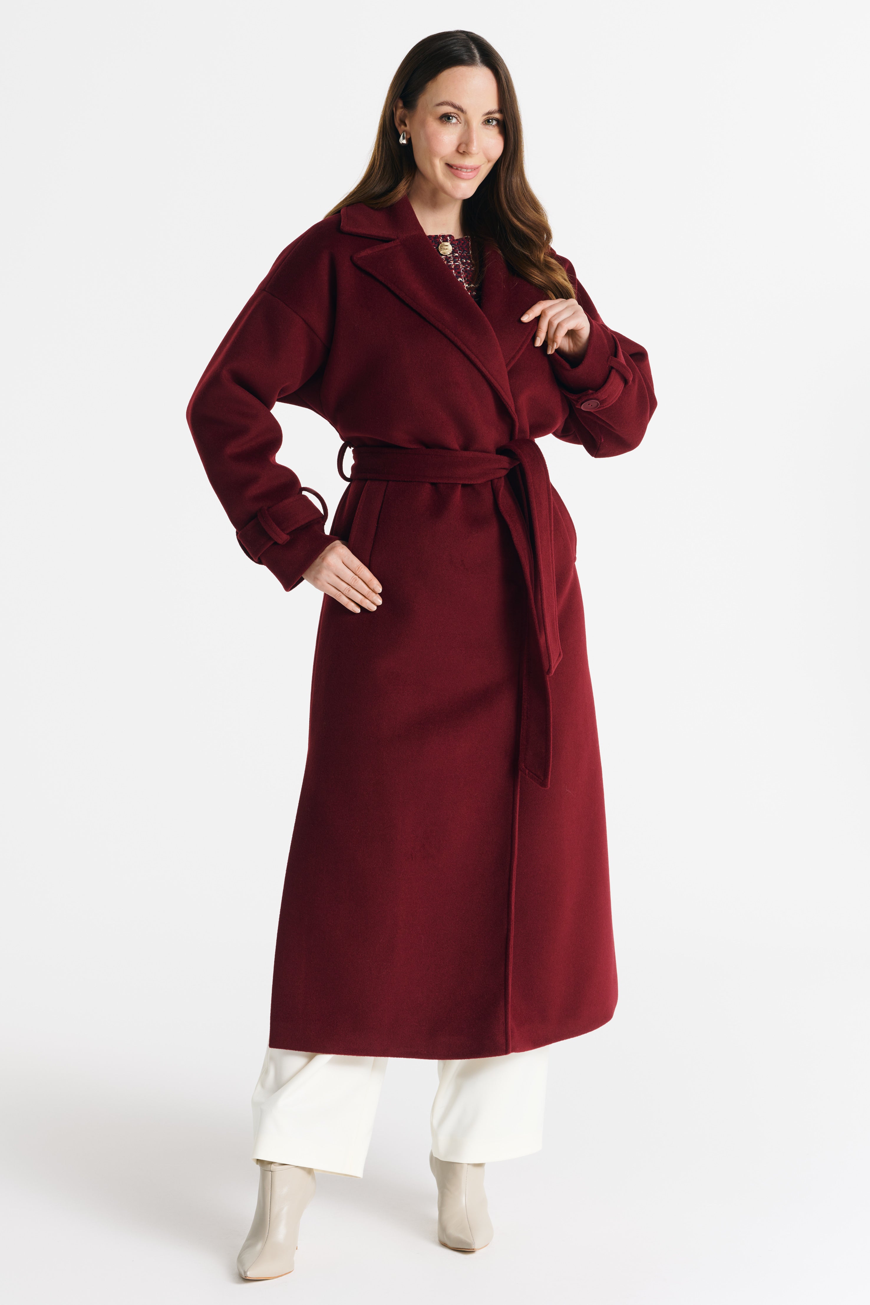 SALMA coat burgundy