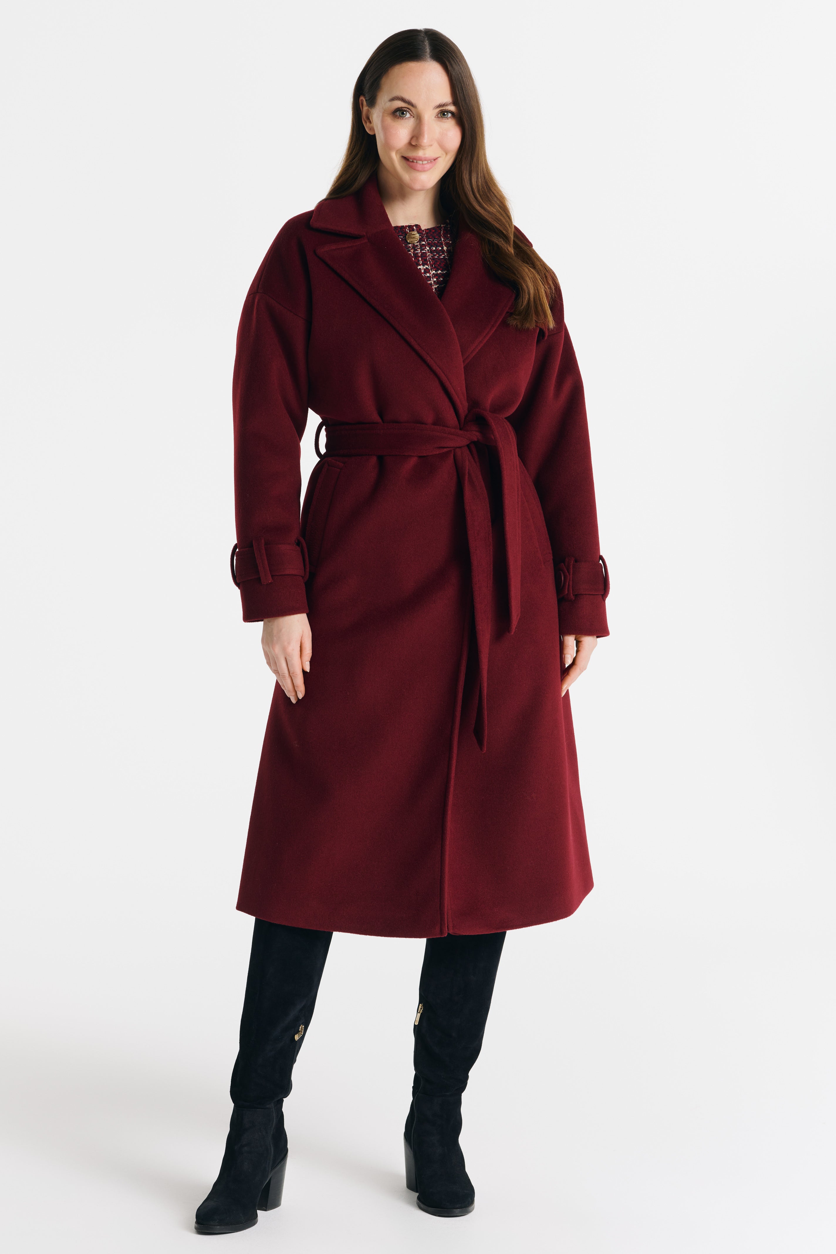 LUNA 2.0 coat burgundy