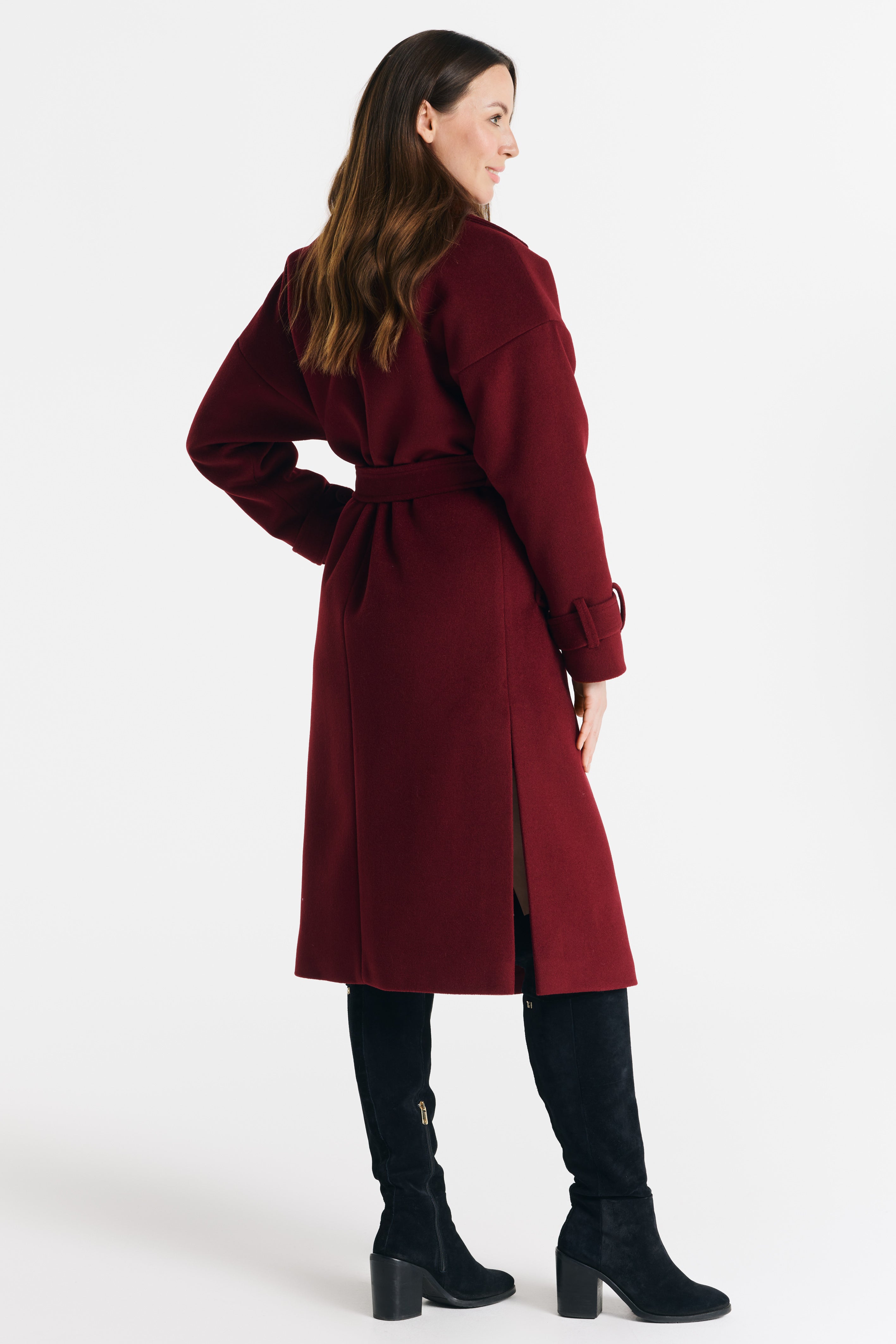 LUNA 2.0 coat burgundy