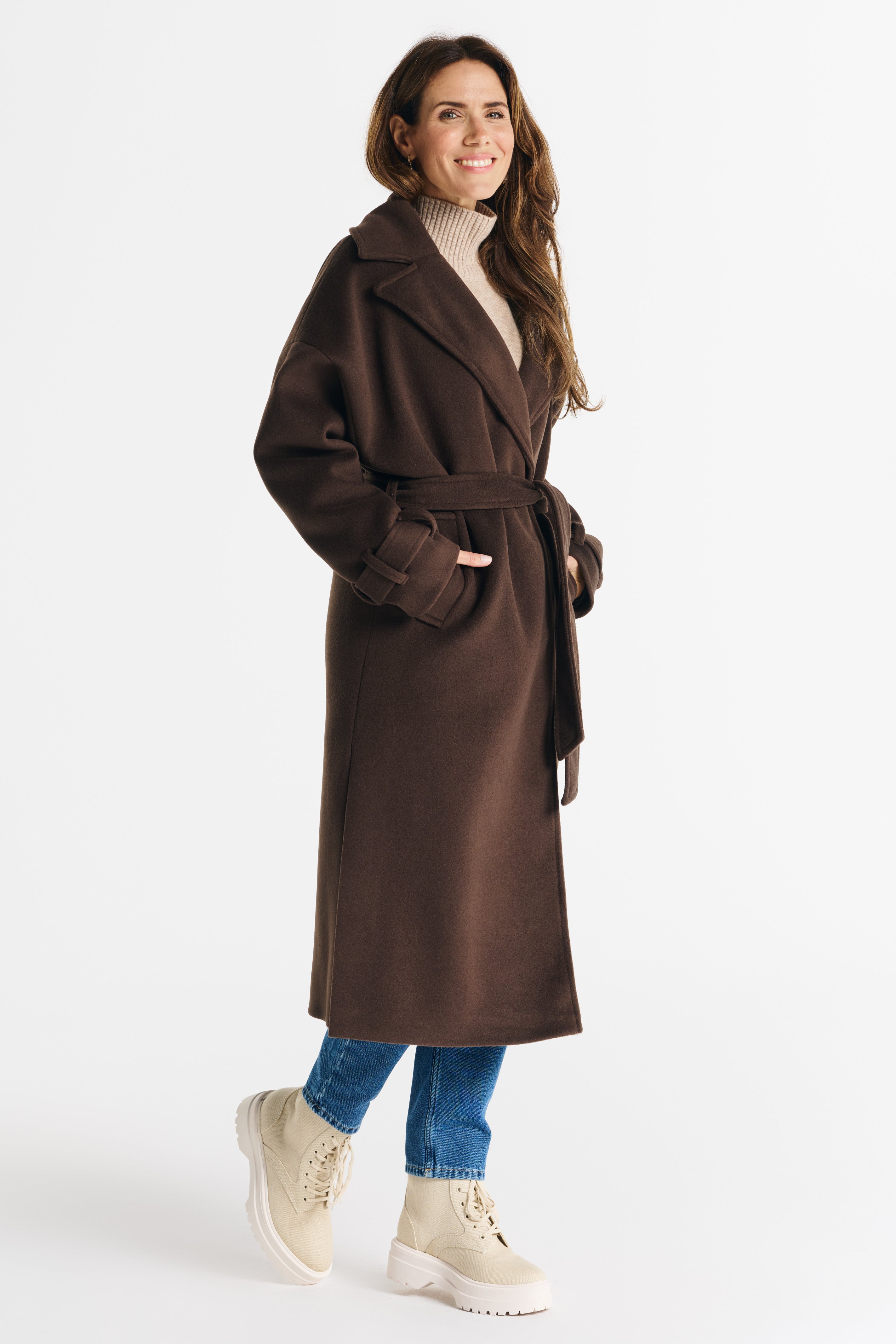 LUNA 2.0 coat chocolate