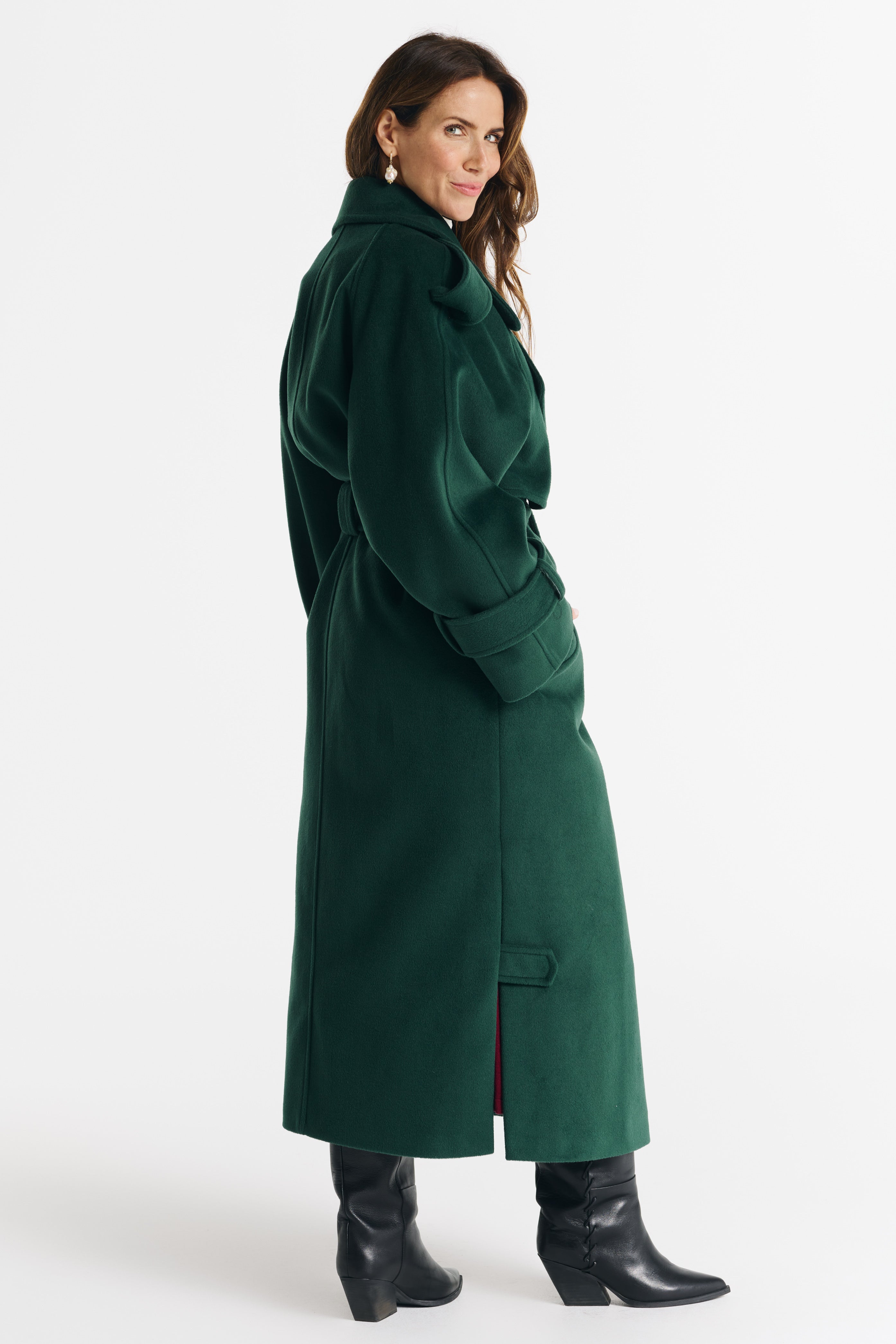 BARBARA green coat
