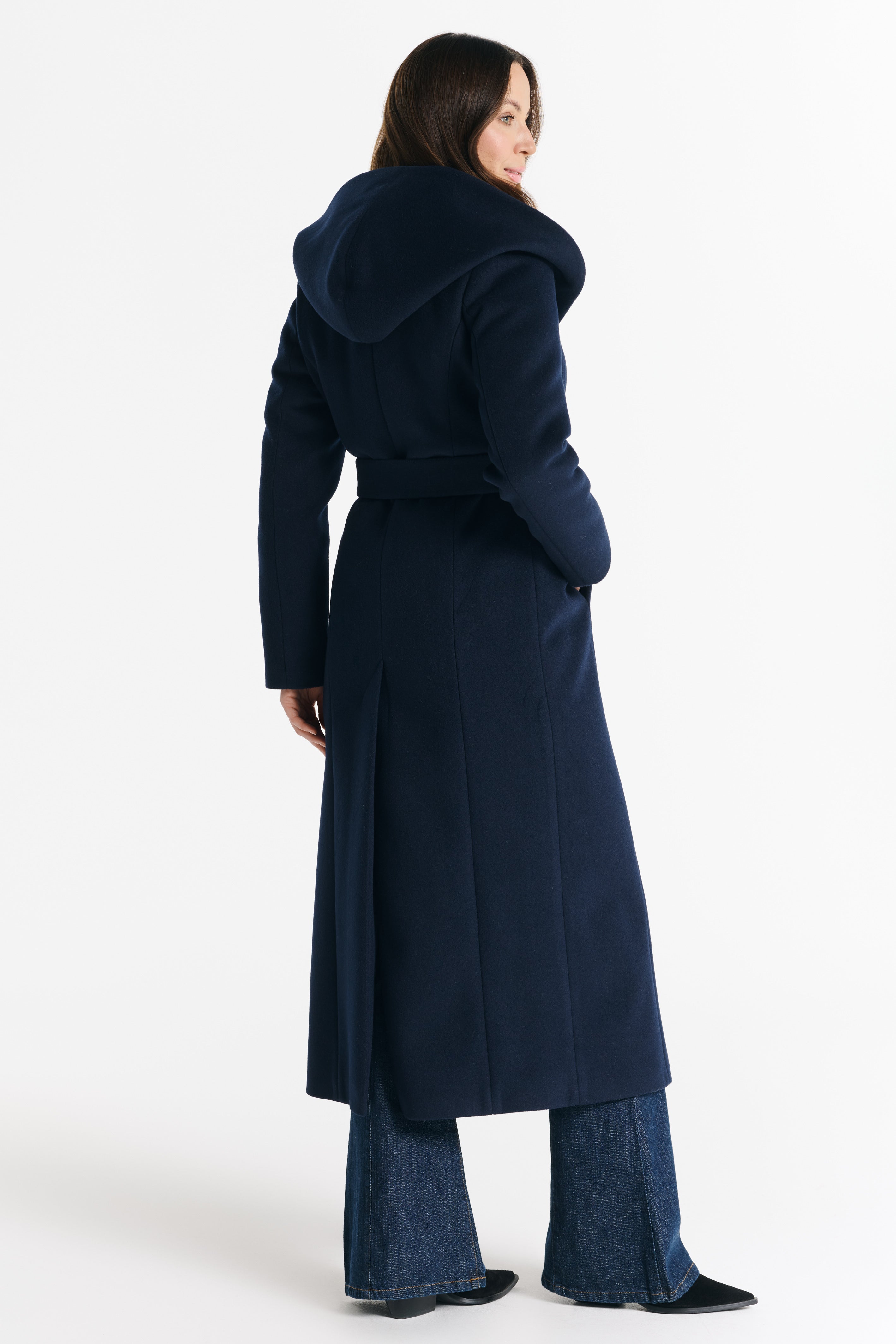 NOELIA maxi coat navy blue