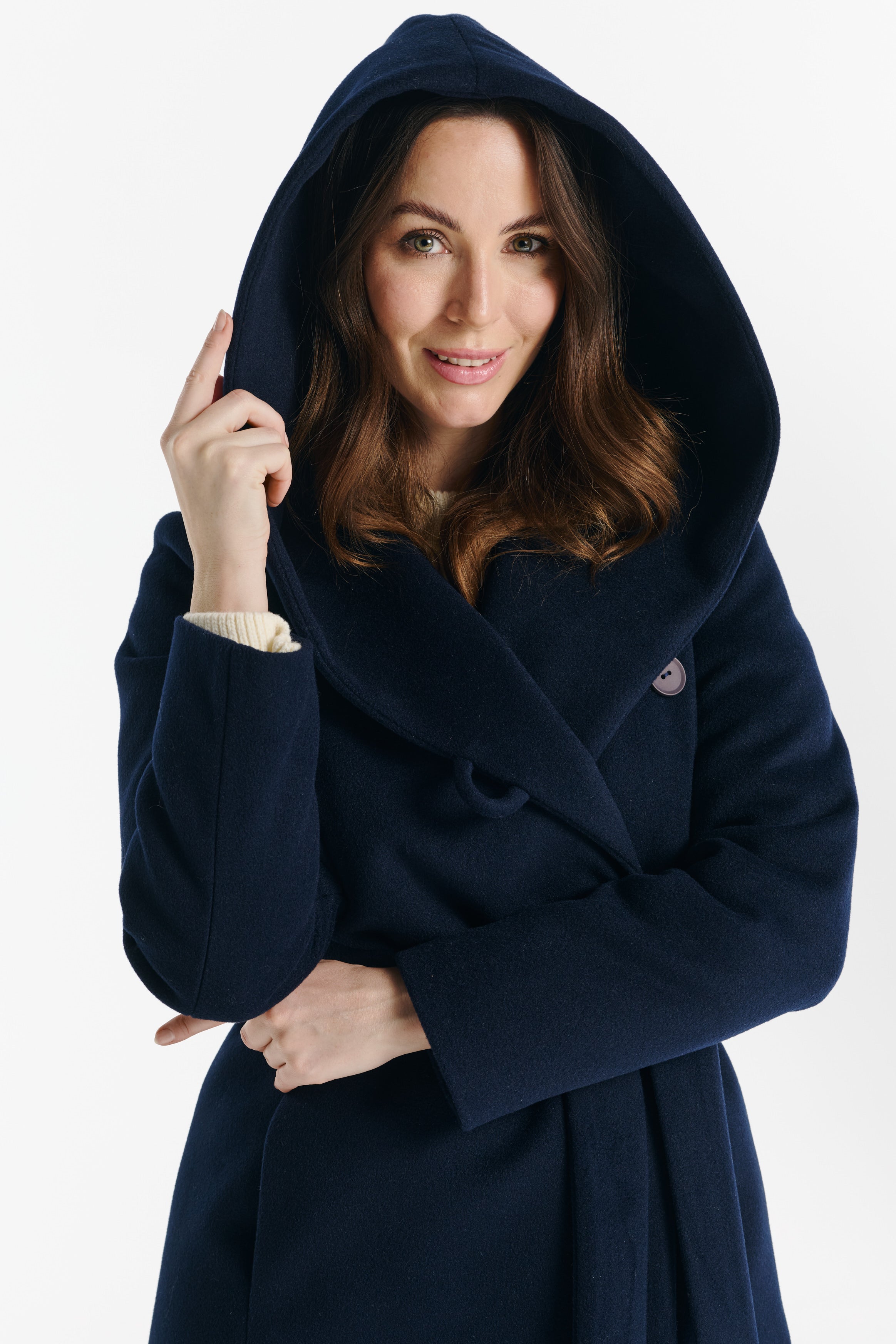 NOELIA maxi coat navy blue