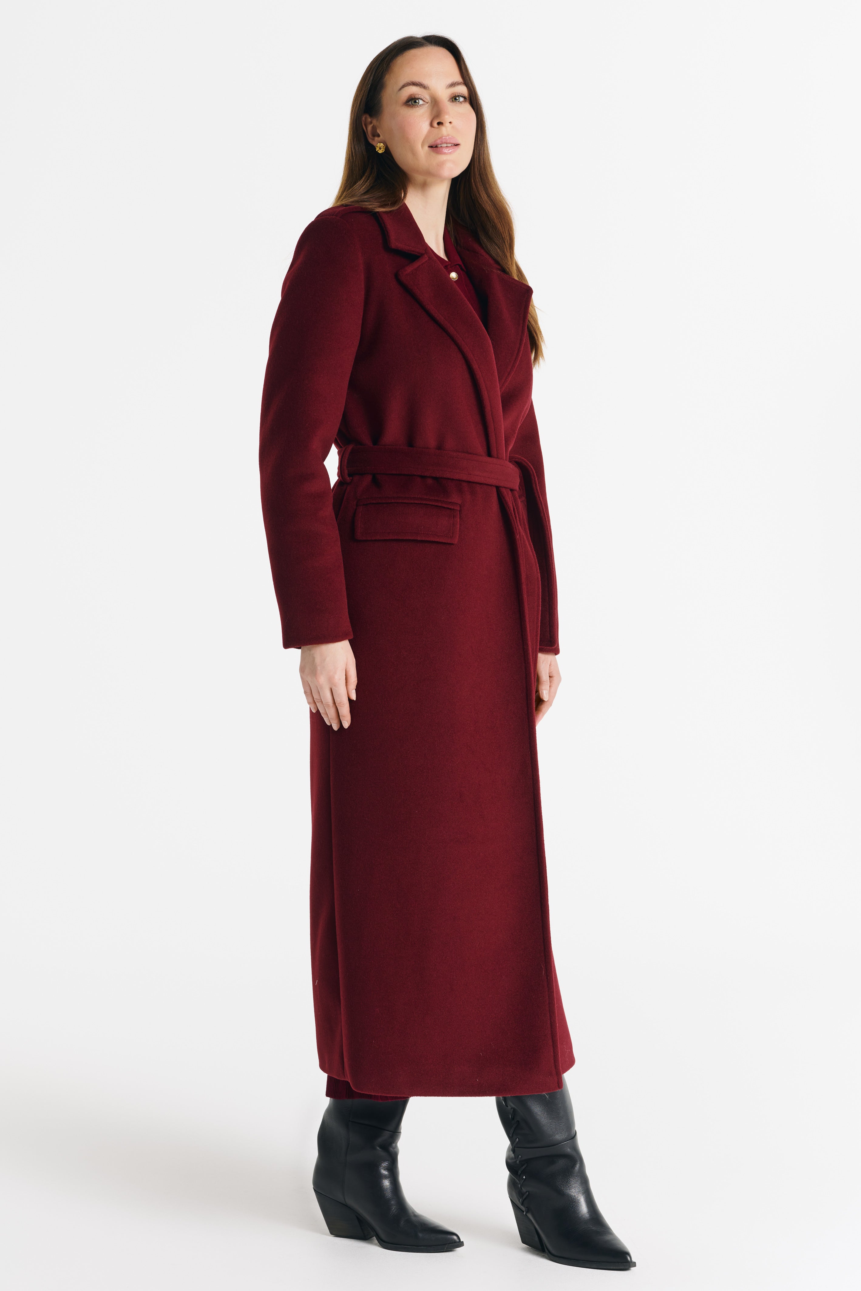 LILIANA coat, burgundy