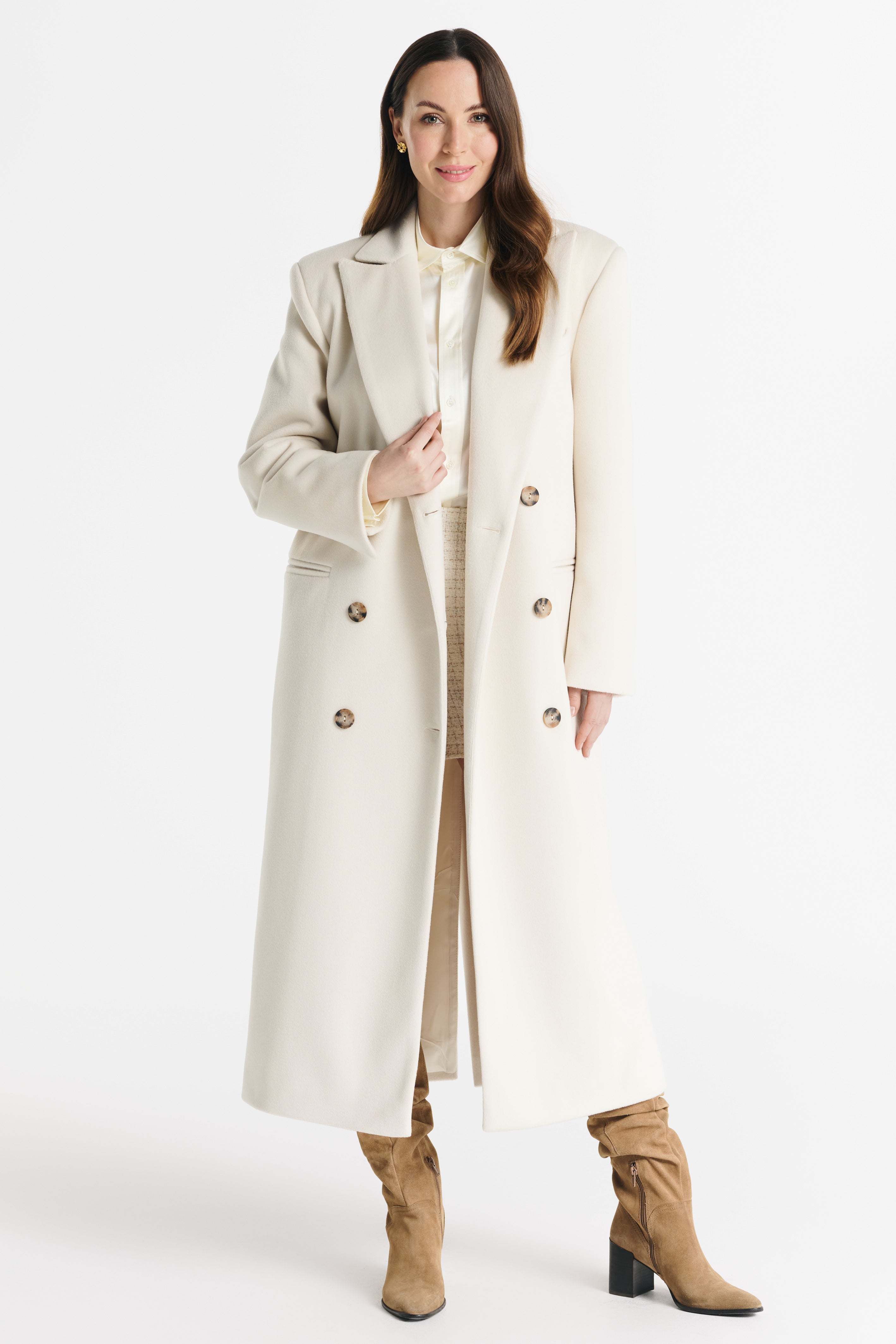 MAGDA ecru coat