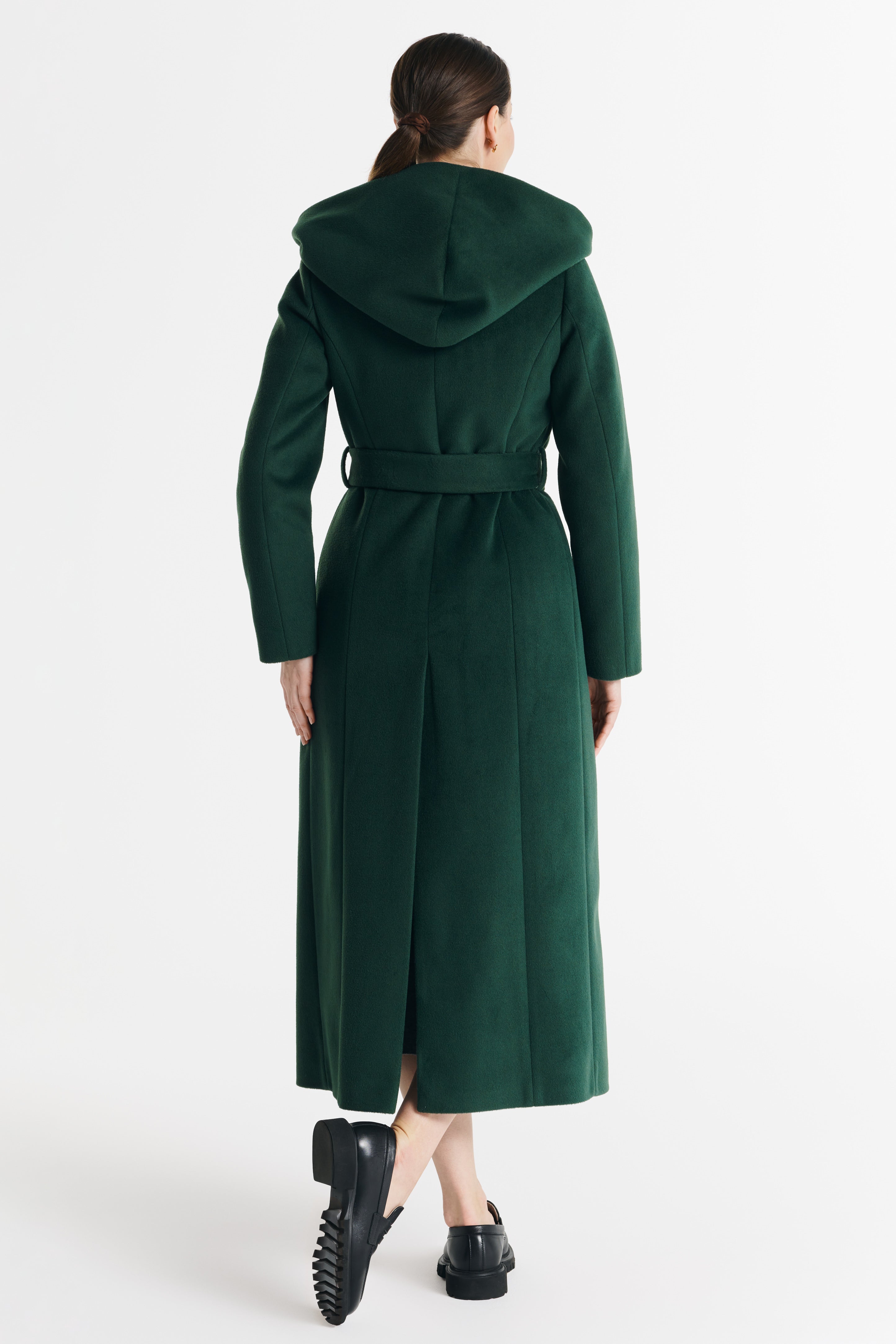 NOELIA maxi coat green