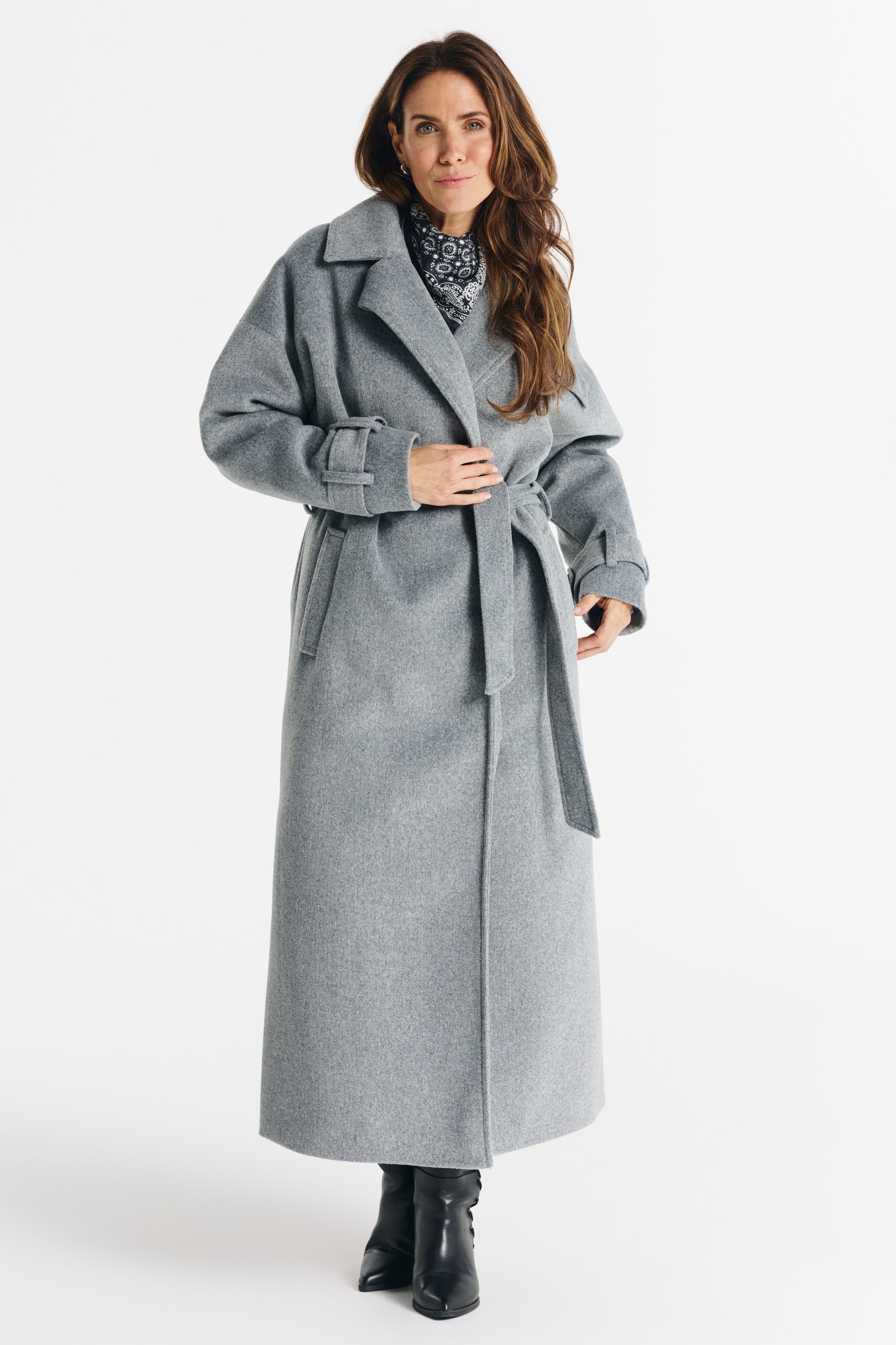 SALMA coat, melange gray