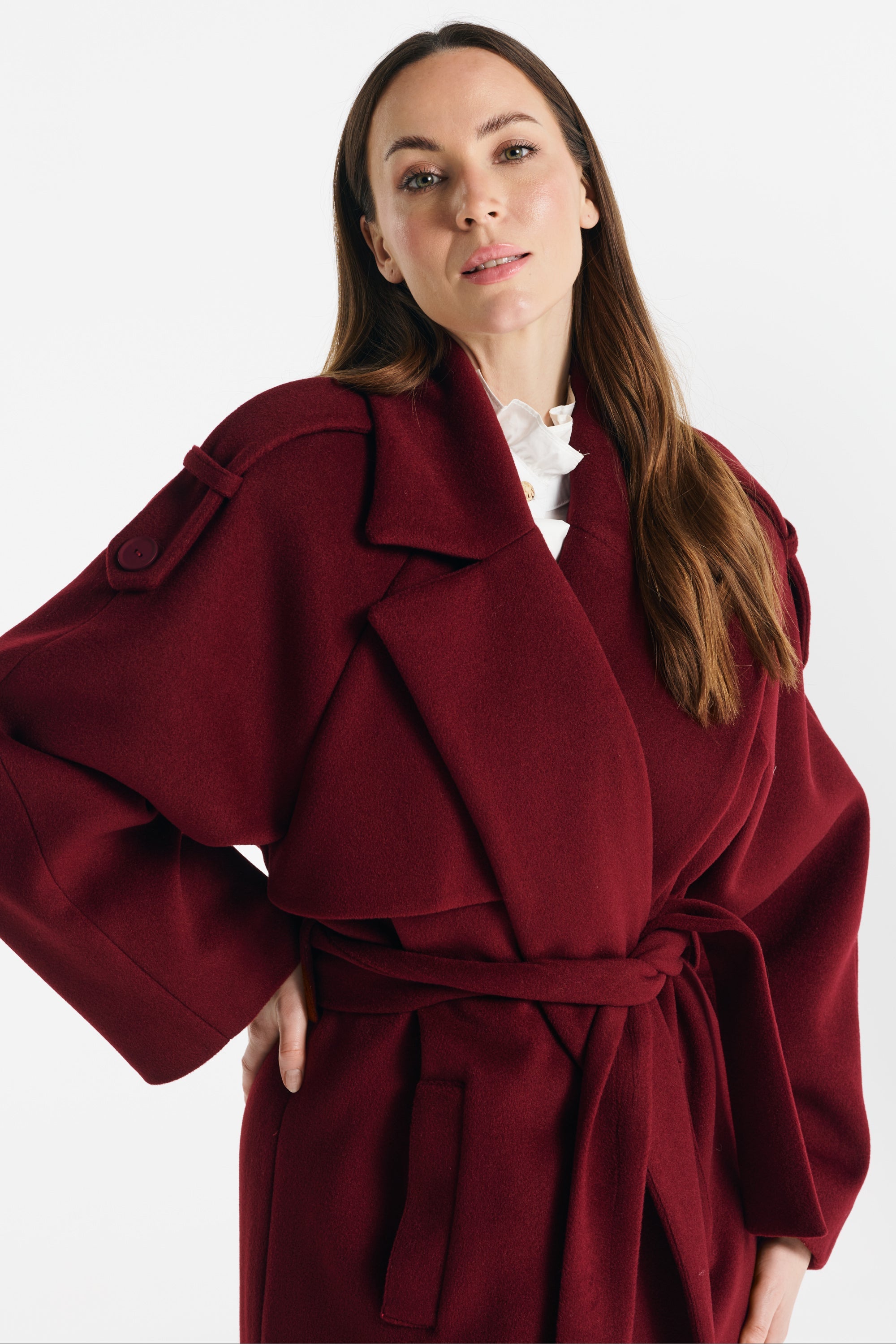 ALIANA coat burgundy